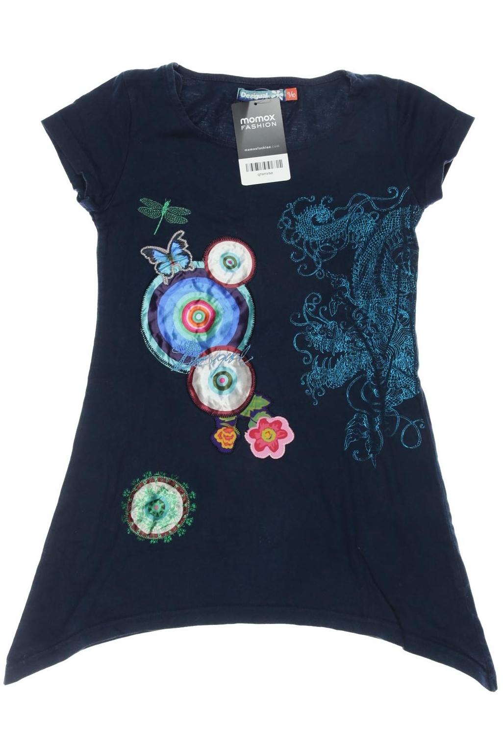 

Desigual Damen T-Shirt, marineblau, Gr. 140
