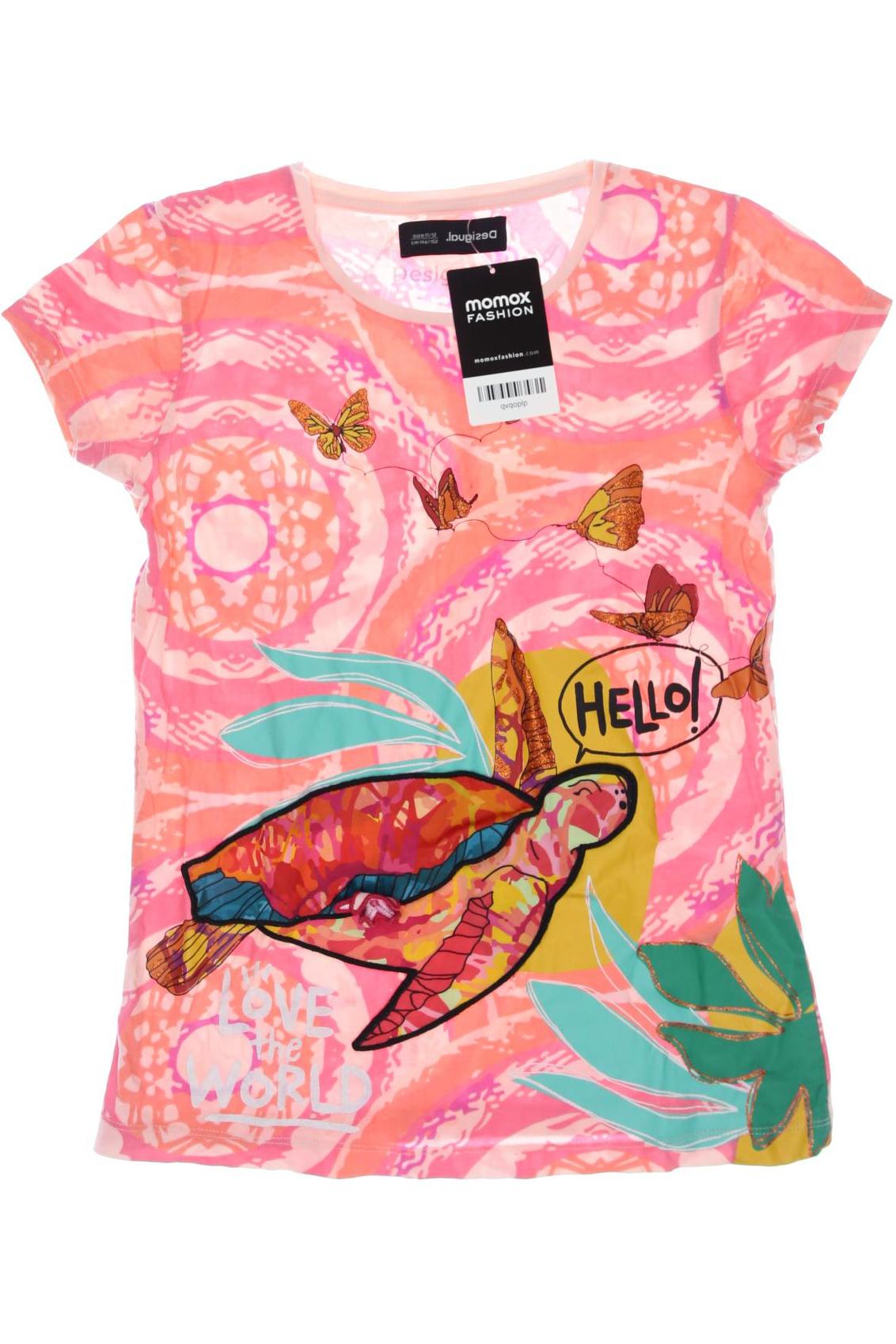 

Desigual Damen T-Shirt, pink, Gr. 146