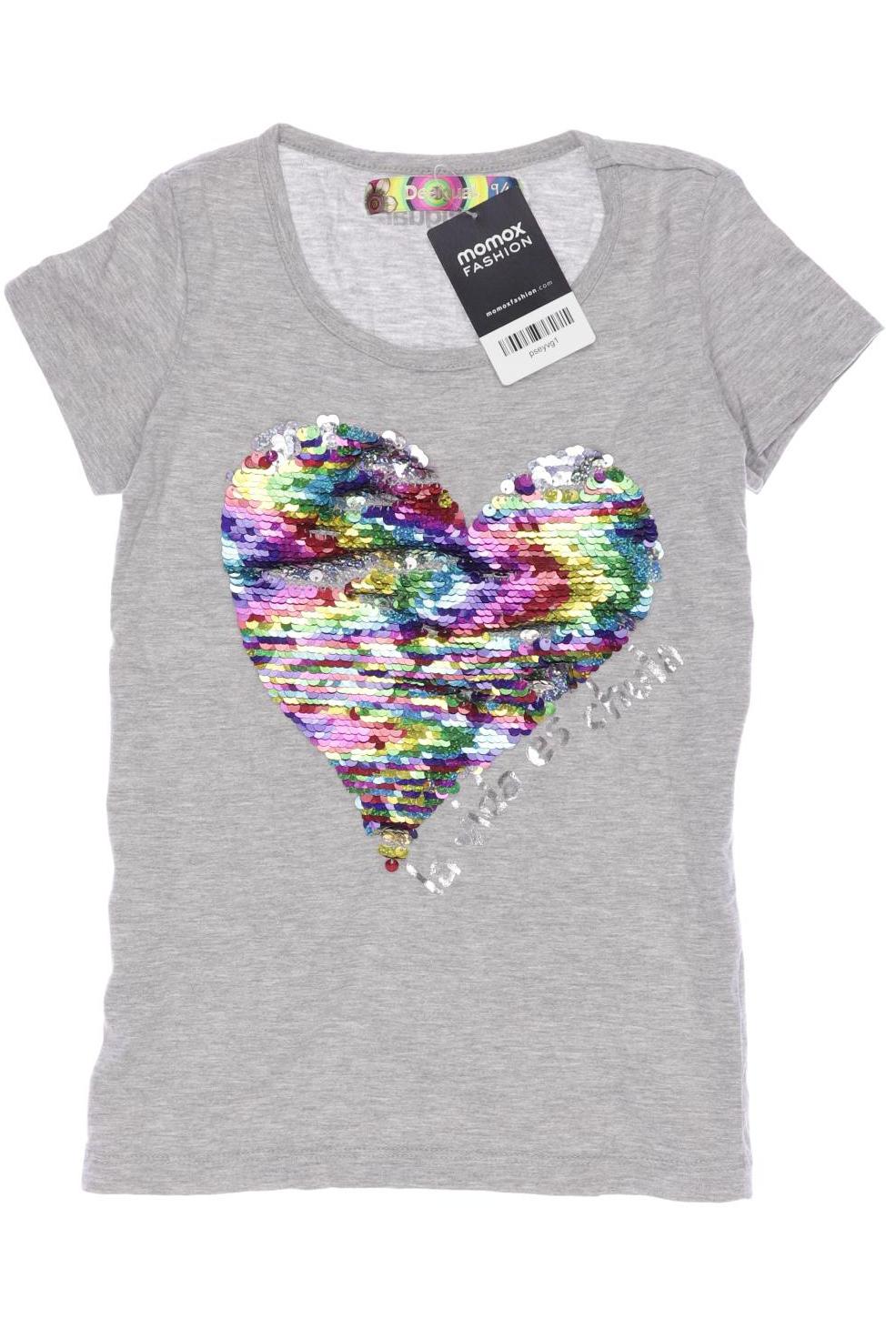 

Desigual Damen T-Shirt, grau, Gr. 140