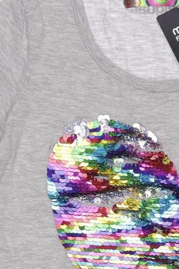 Thumbnail - Desigual Mädchen T-Shirt, grau, Gr. 140