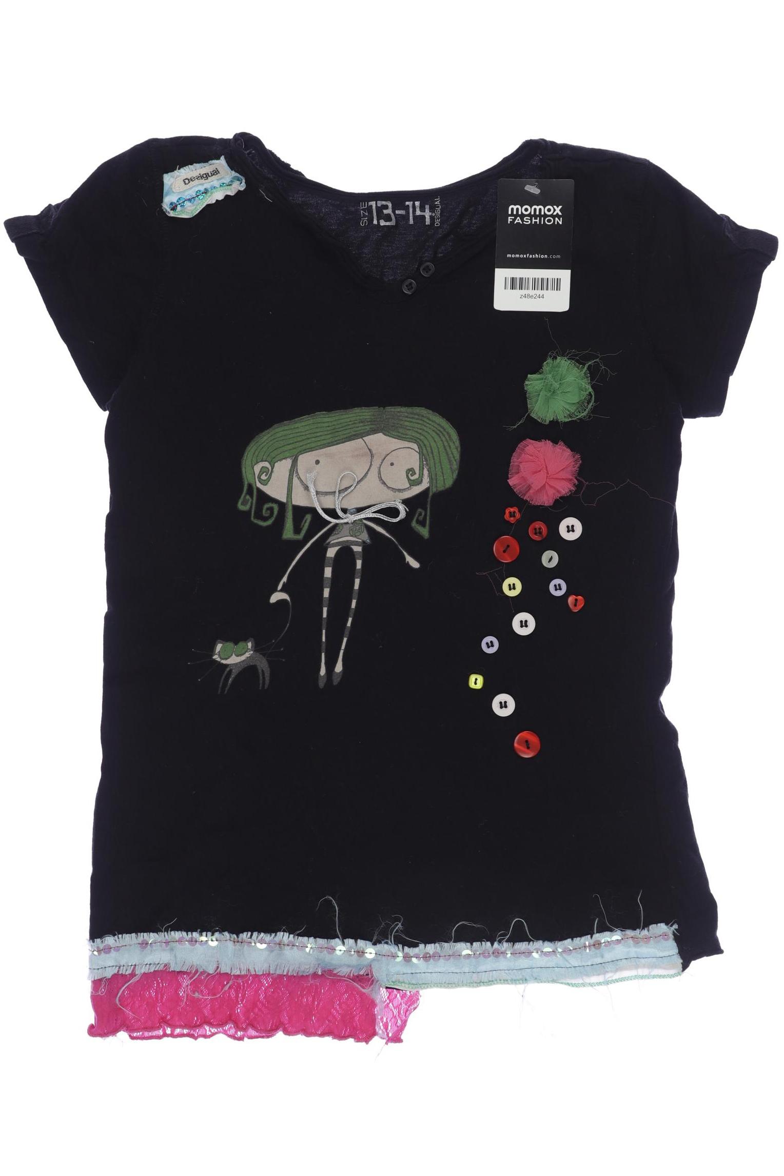 

Desigual Mädchen T-Shirt, schwarz