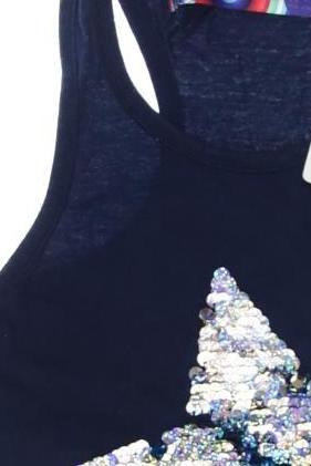 Thumbnail - Desigual Mädchen Top, marineblau, Gr. 122