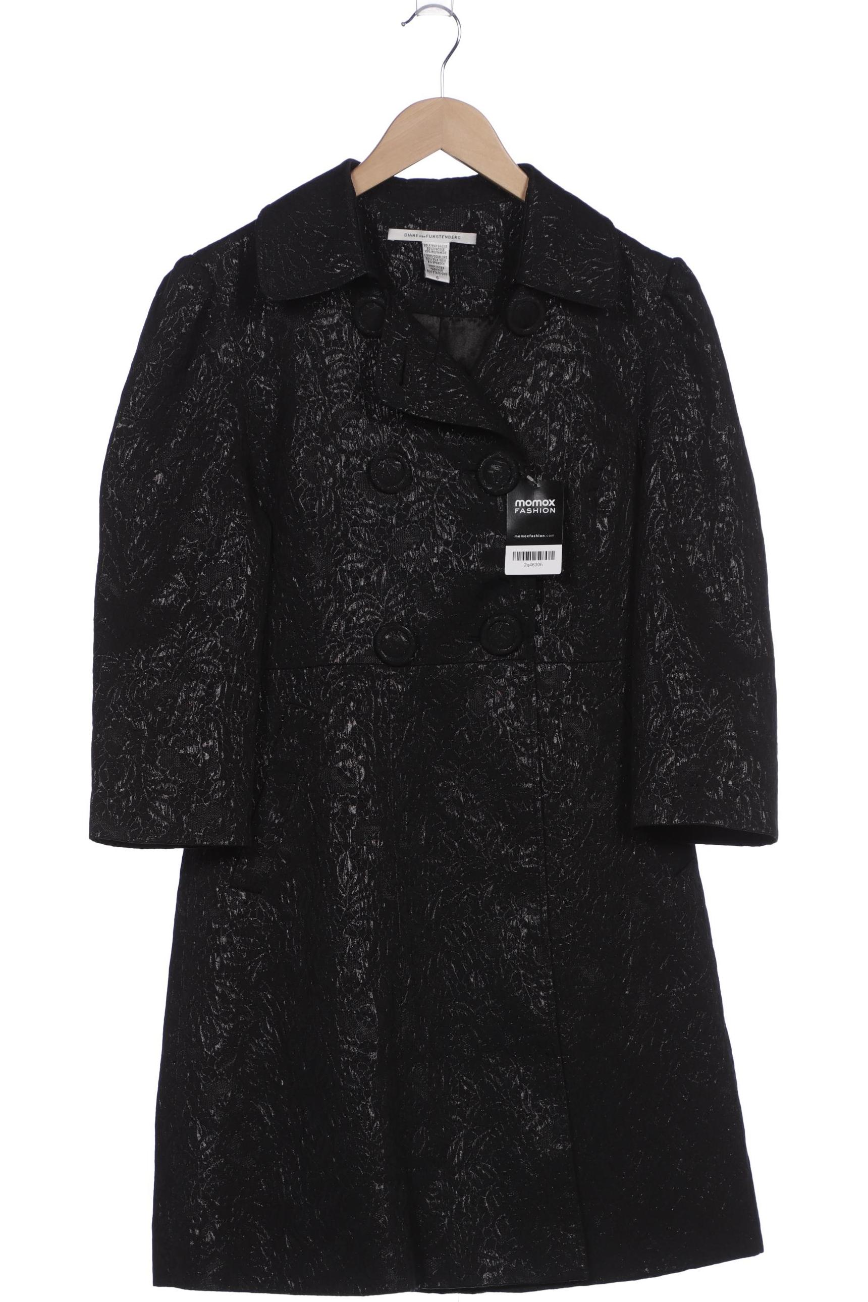 

Diane VON Furstenberg Damen Mantel, schwarz, Gr. 6