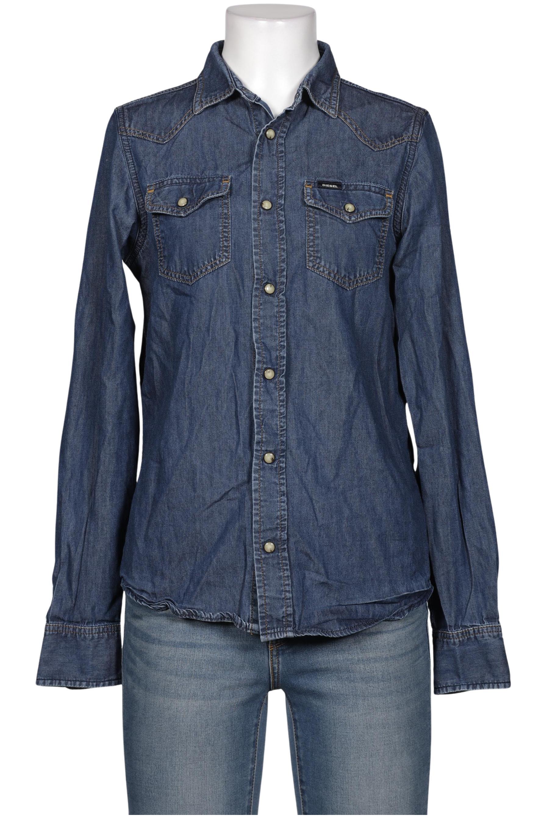 

Diesel Damen Bluse, blau, Gr. 36