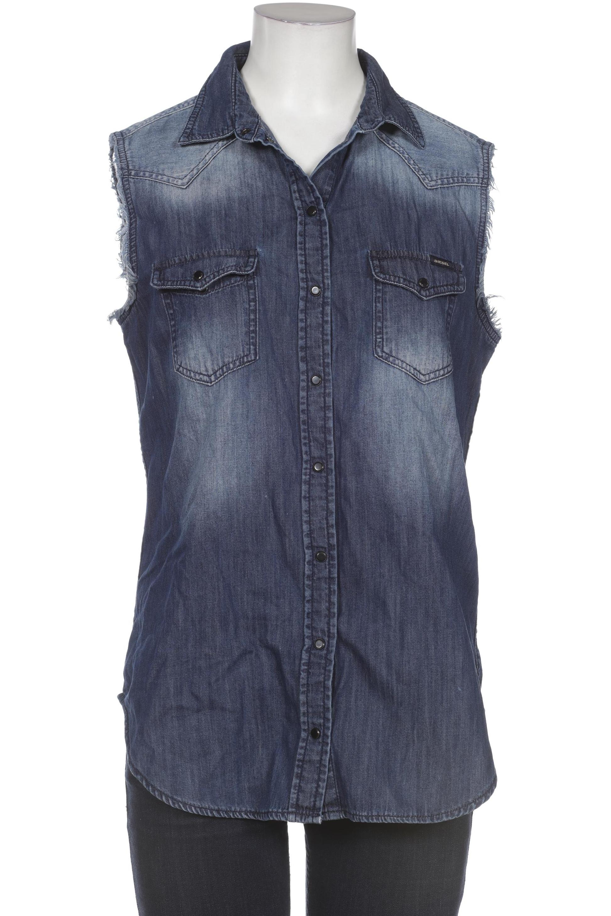 

Diesel Damen Bluse, blau, Gr. 38