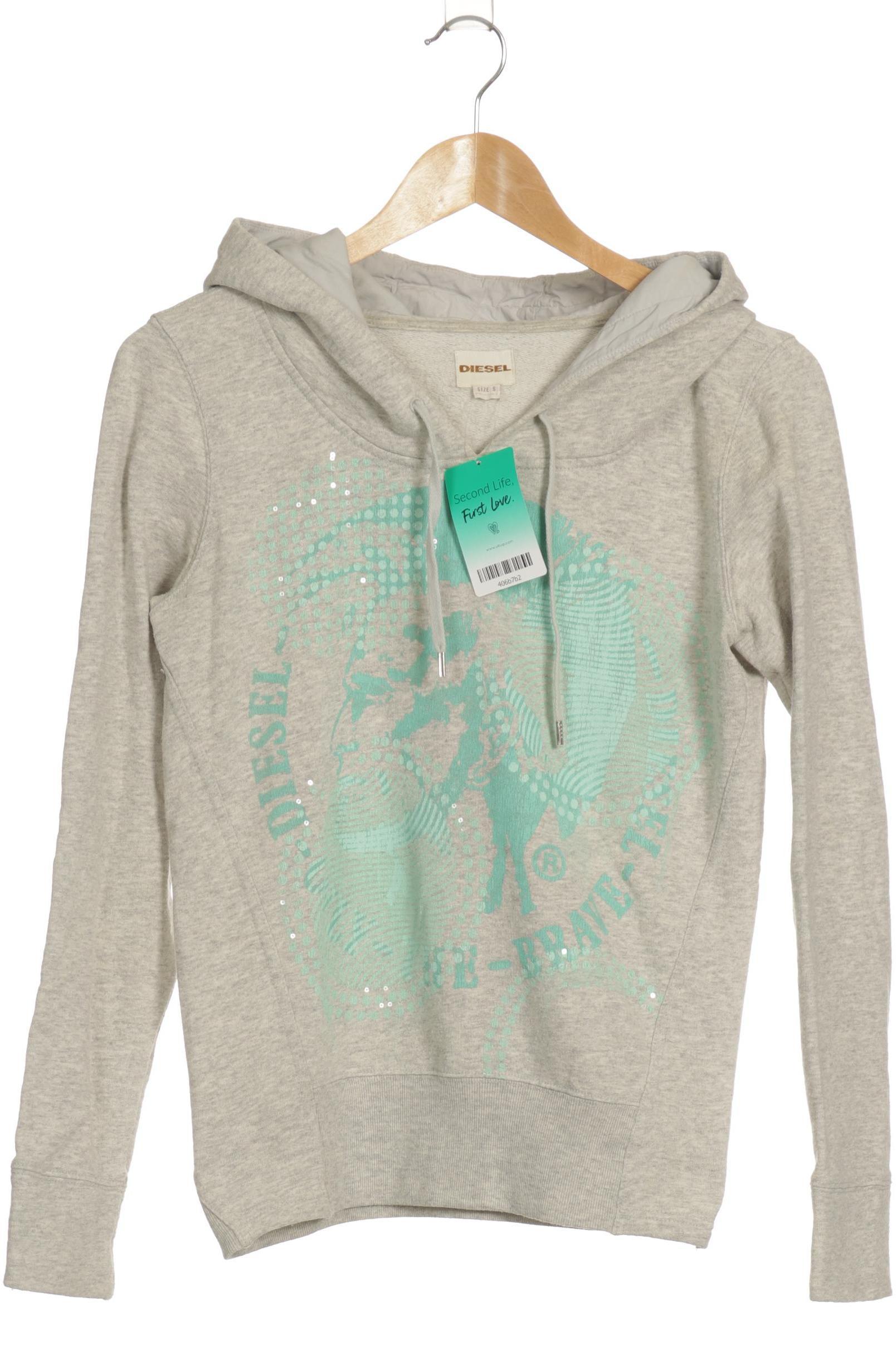 

Diesel Damen Kapuzenpullover, grau, Gr.