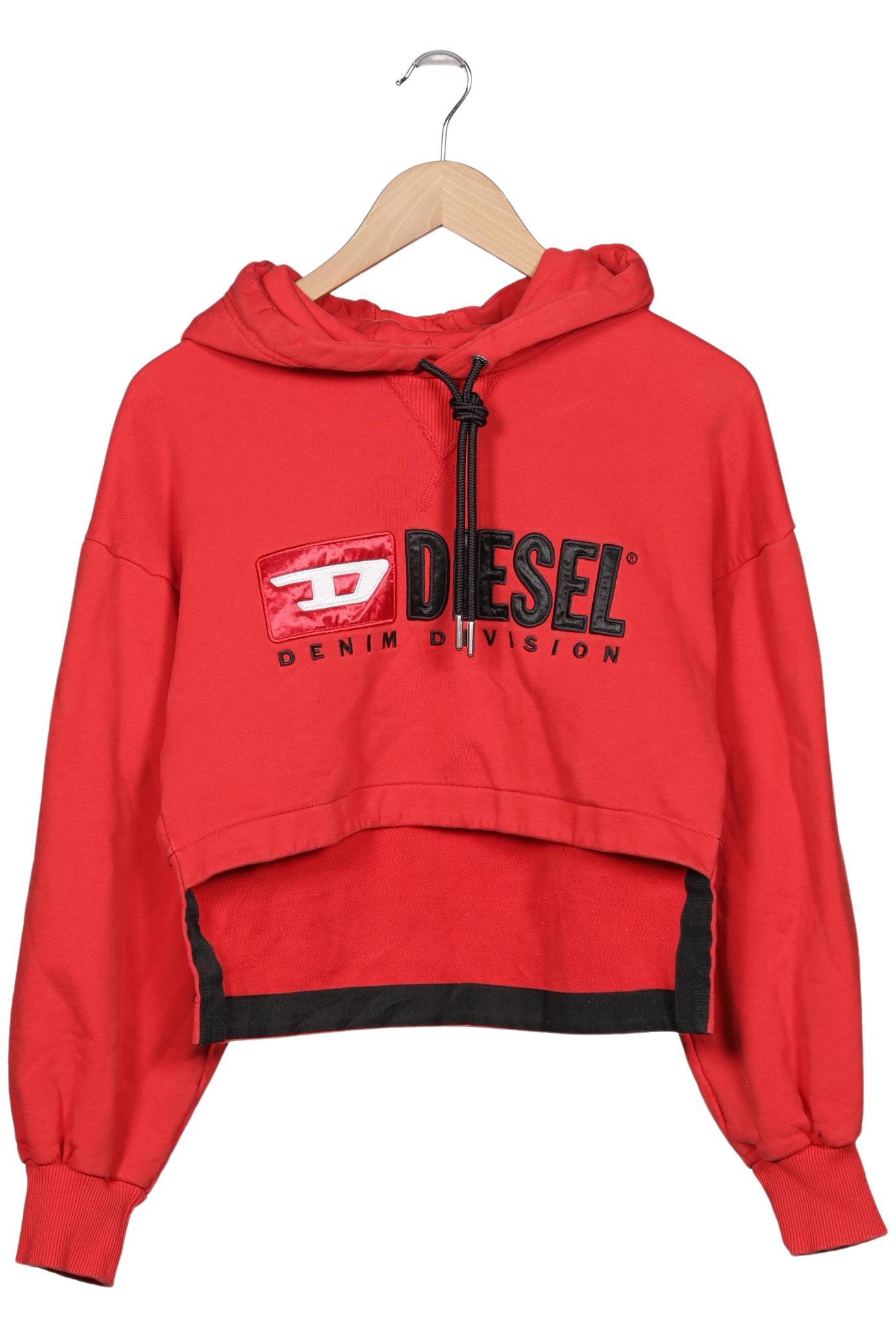 

Diesel Damen Kapuzenpullover, rot, Gr. 36