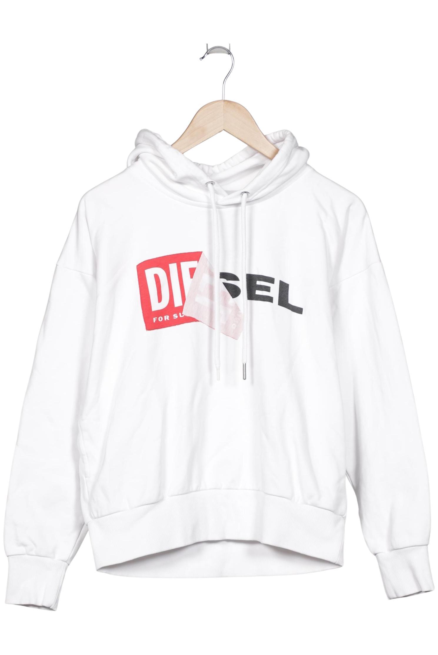 

Diesel Damen Kapuzenpullover, weiß, Gr. 34