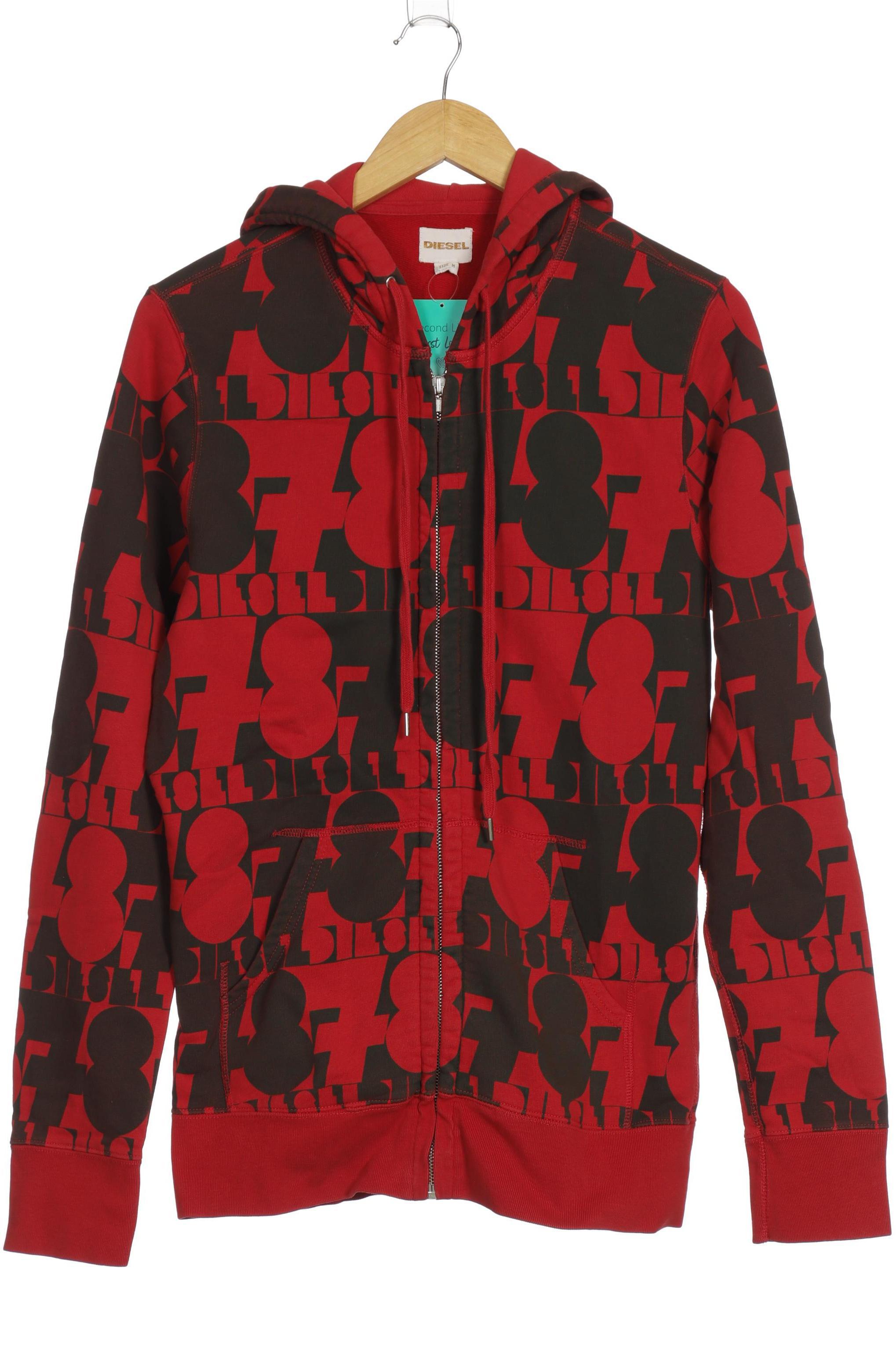 

Diesel Damen Kapuzenpullover, rot, Gr.