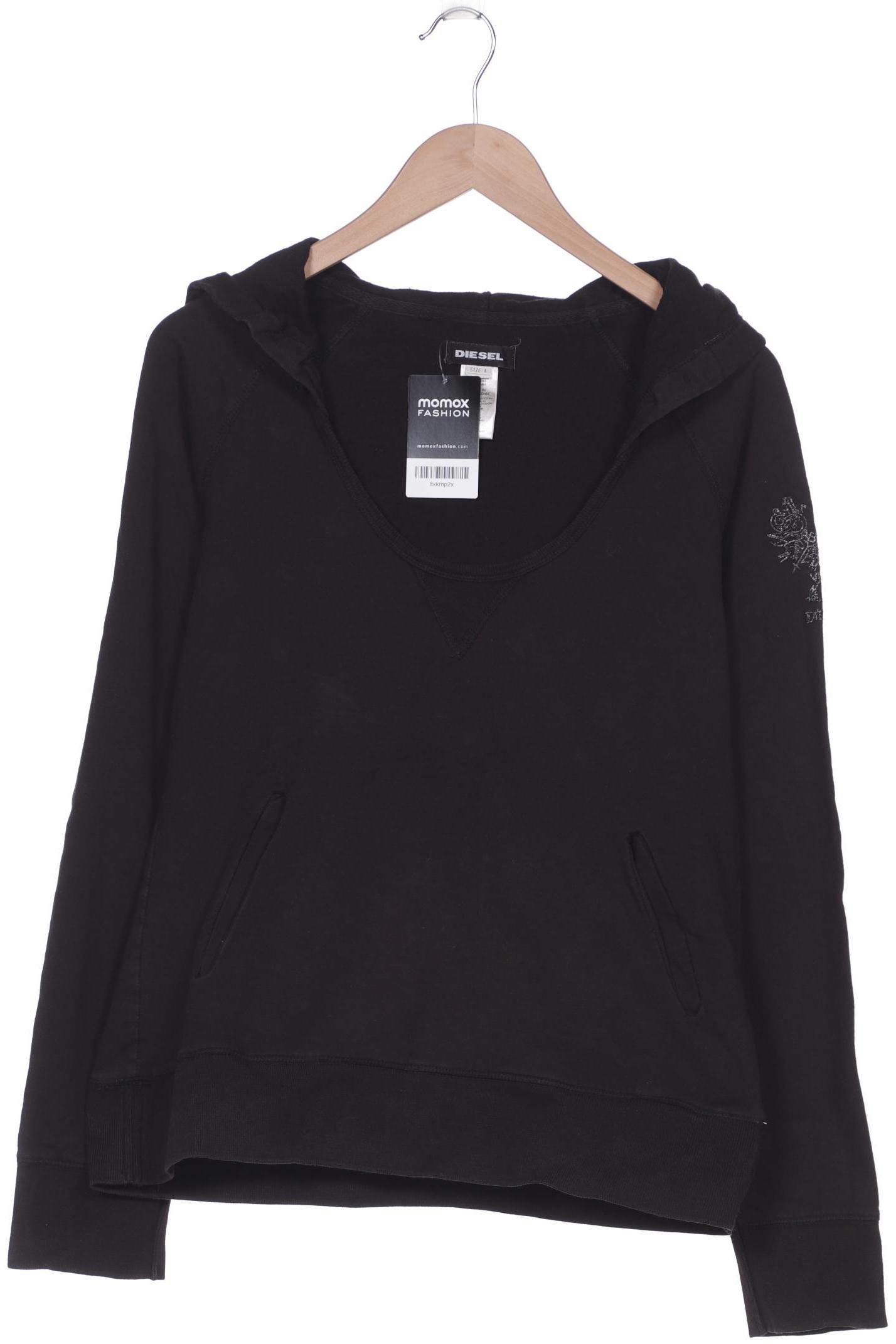 

Diesel Damen Kapuzenpullover, schwarz