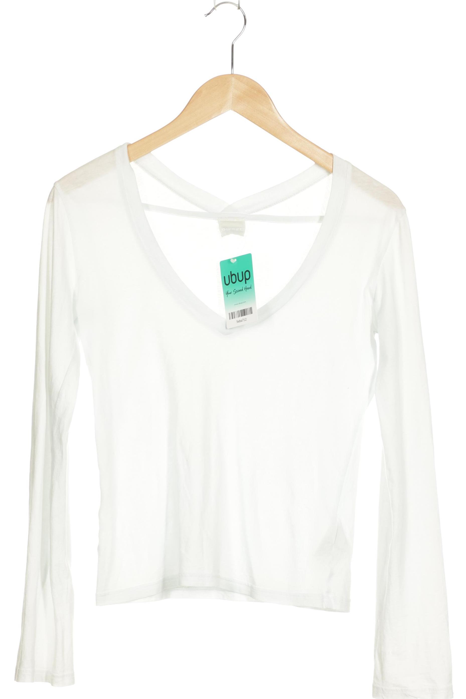 

Diesel Damen Langarmshirt, weiß, Gr. 34
