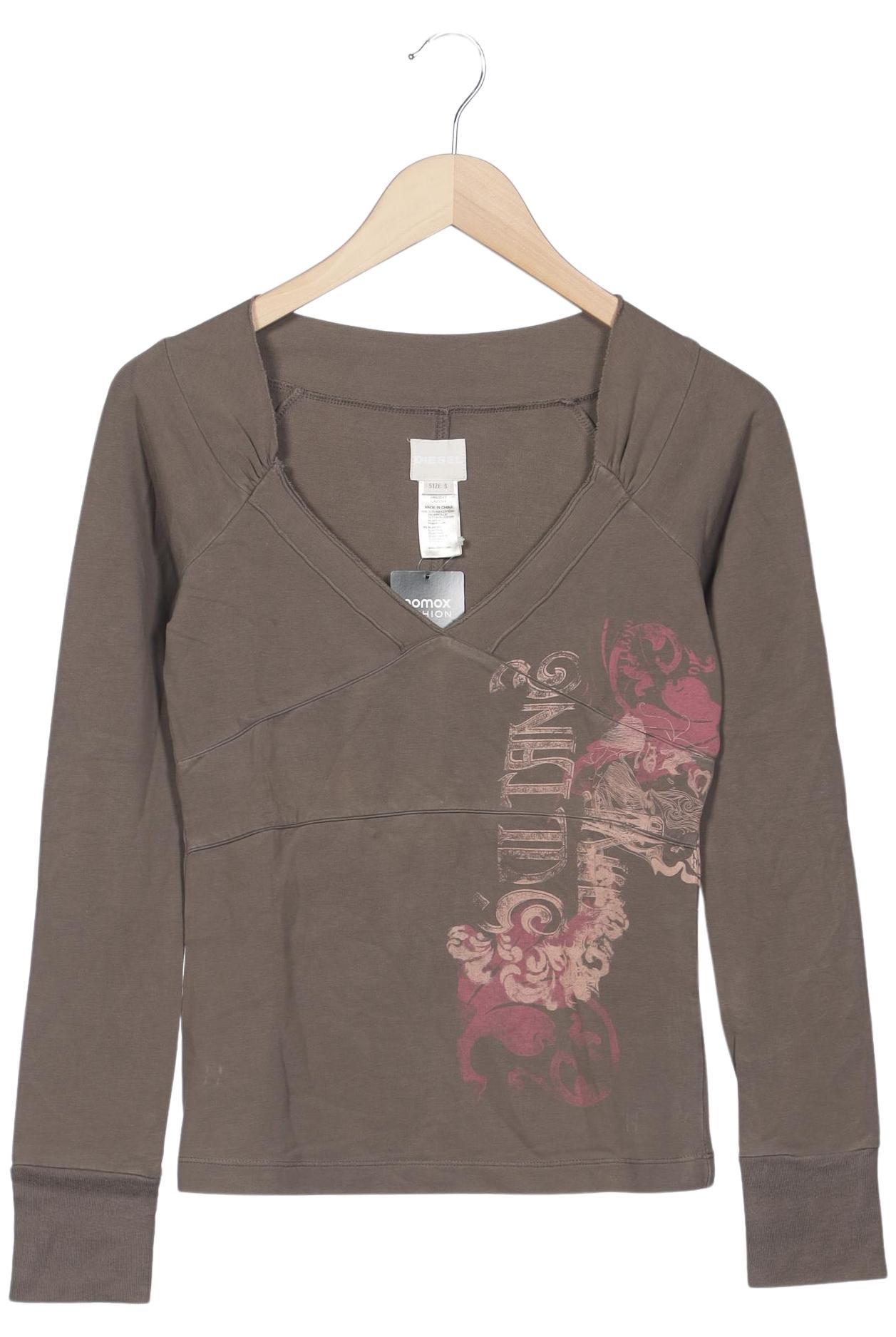

Diesel Damen Langarmshirt, braun, Gr. 36