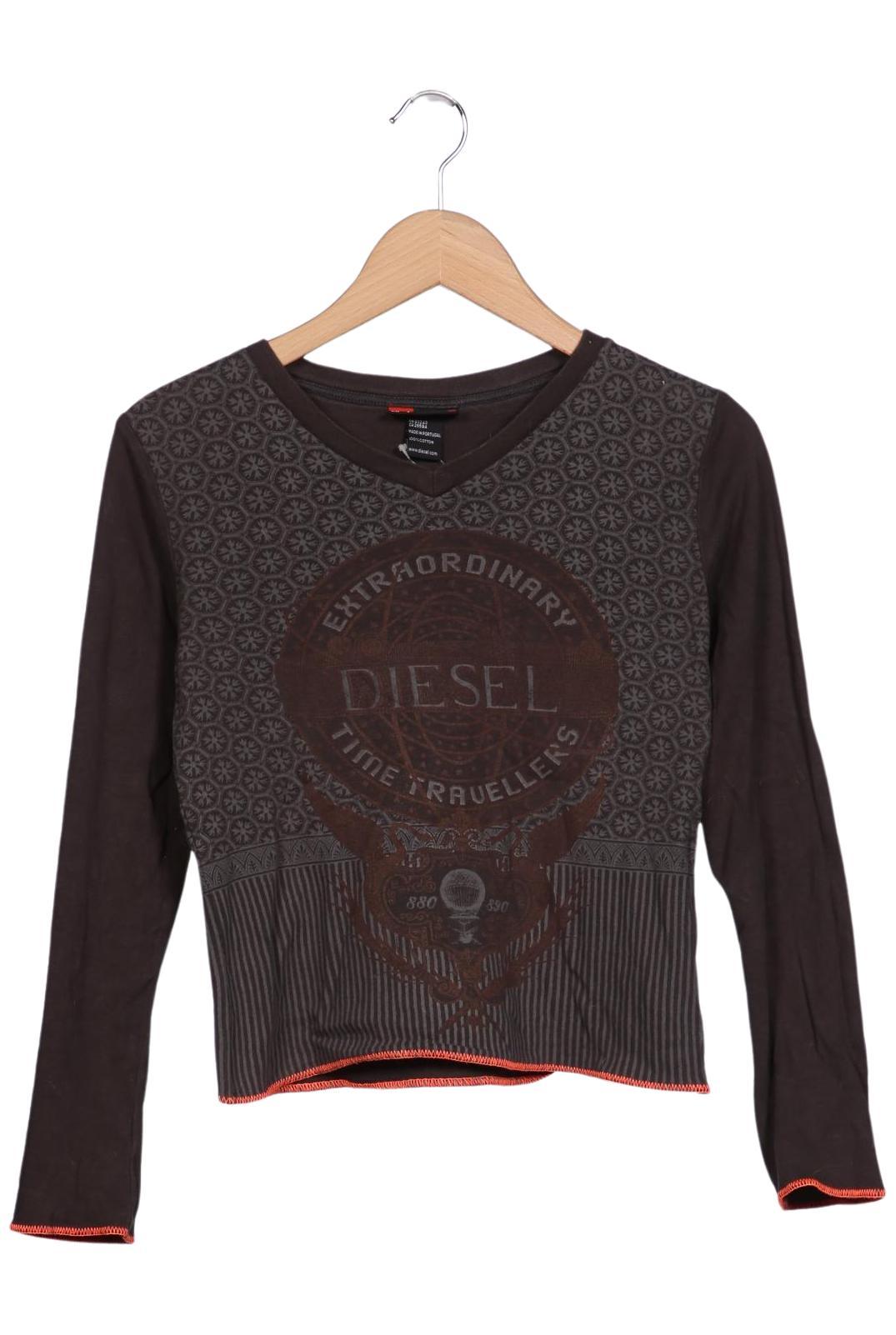 

Diesel Damen Langarmshirt, braun, Gr. 36