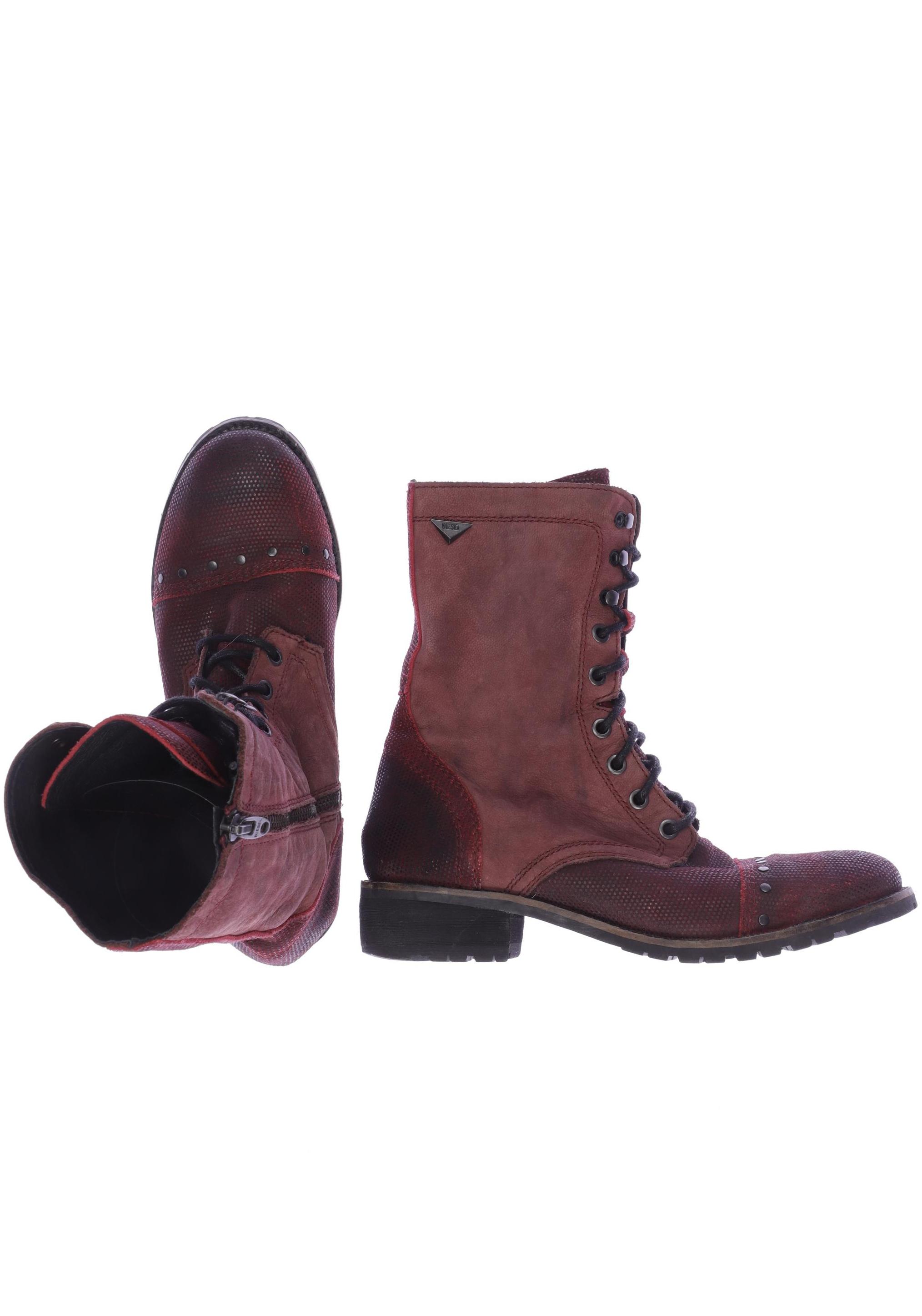 

Diesel Damen Stiefel, bordeaux, Gr. 39