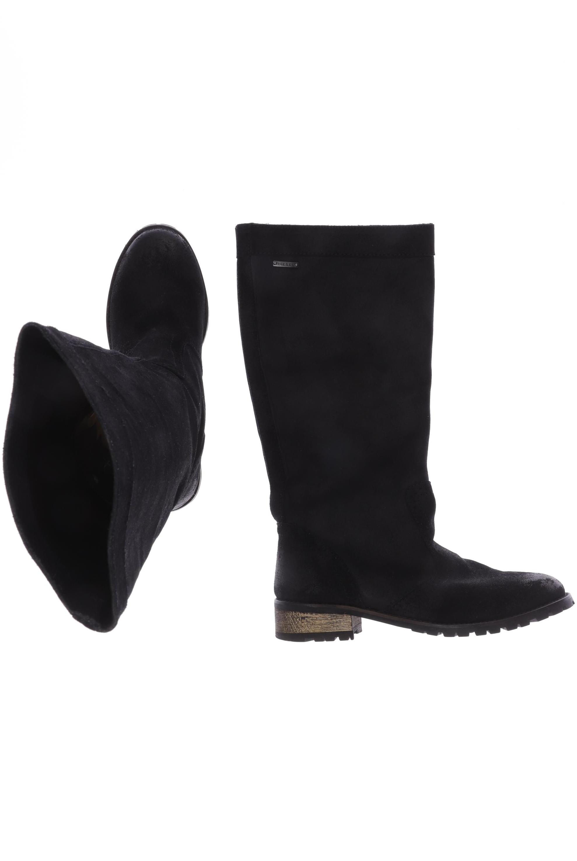 

Diesel Damen Stiefel, schwarz