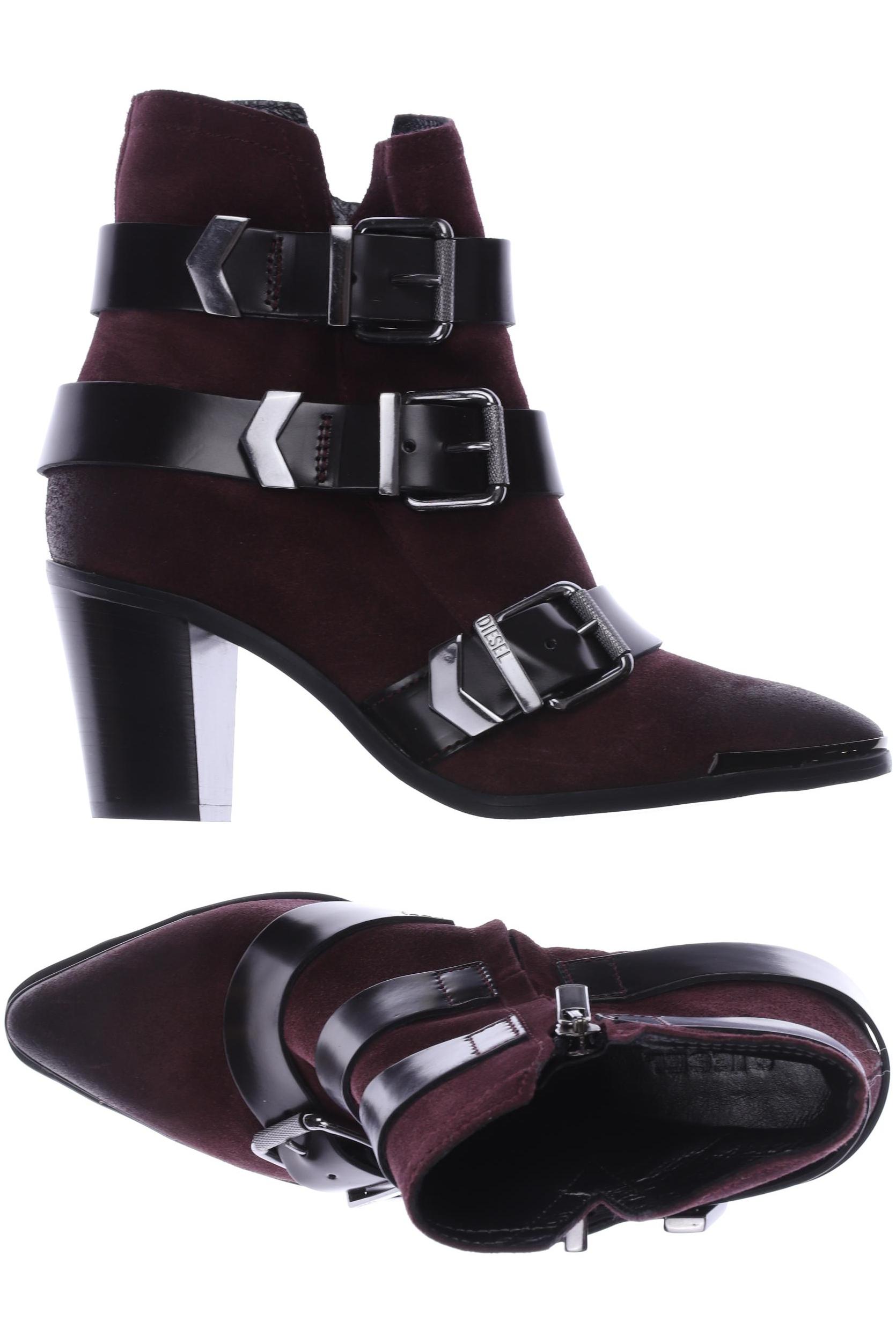 

Diesel Damen Stiefelette, bordeaux, Gr. 37