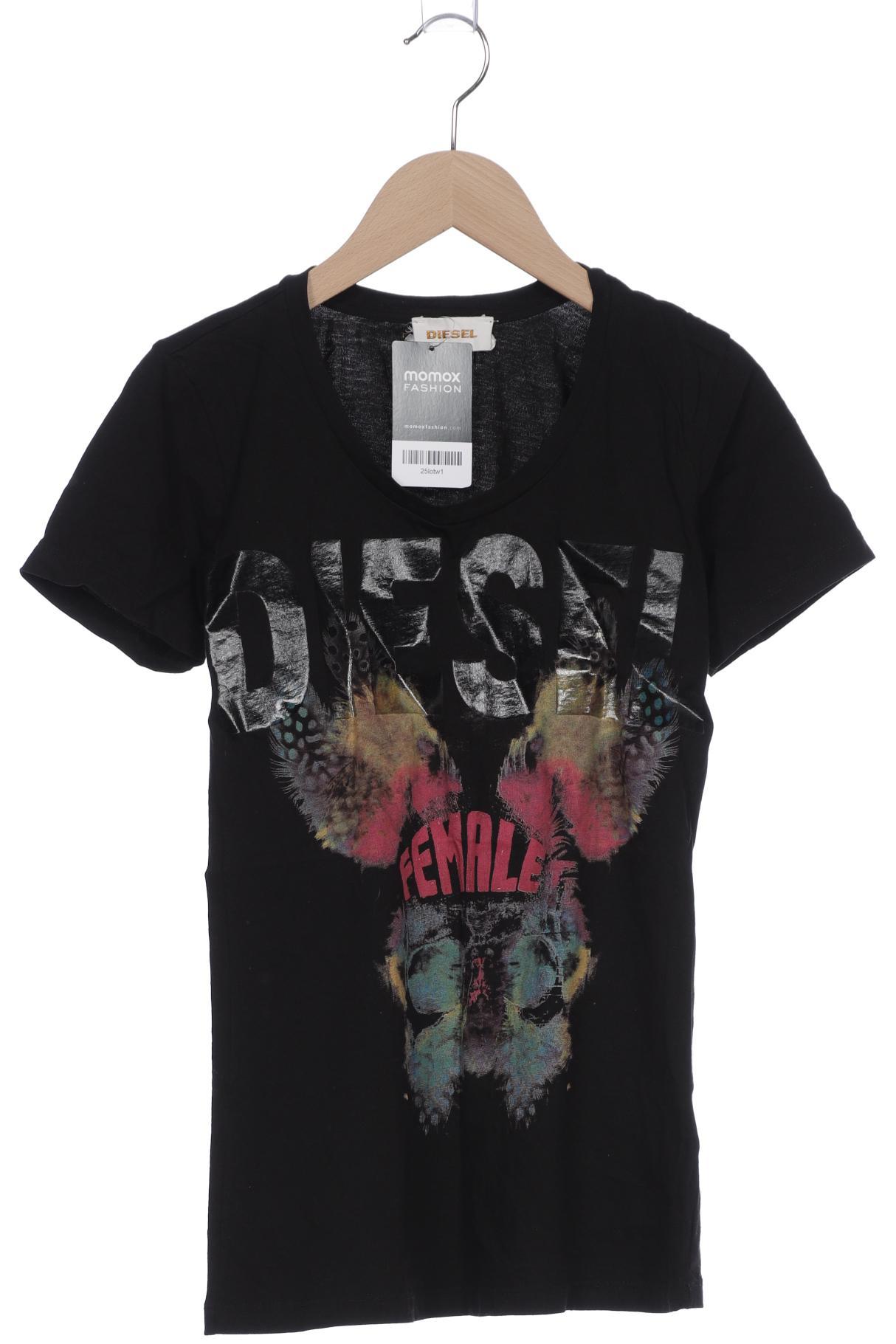 

Diesel Damen T-Shirt, schwarz, Gr. 34