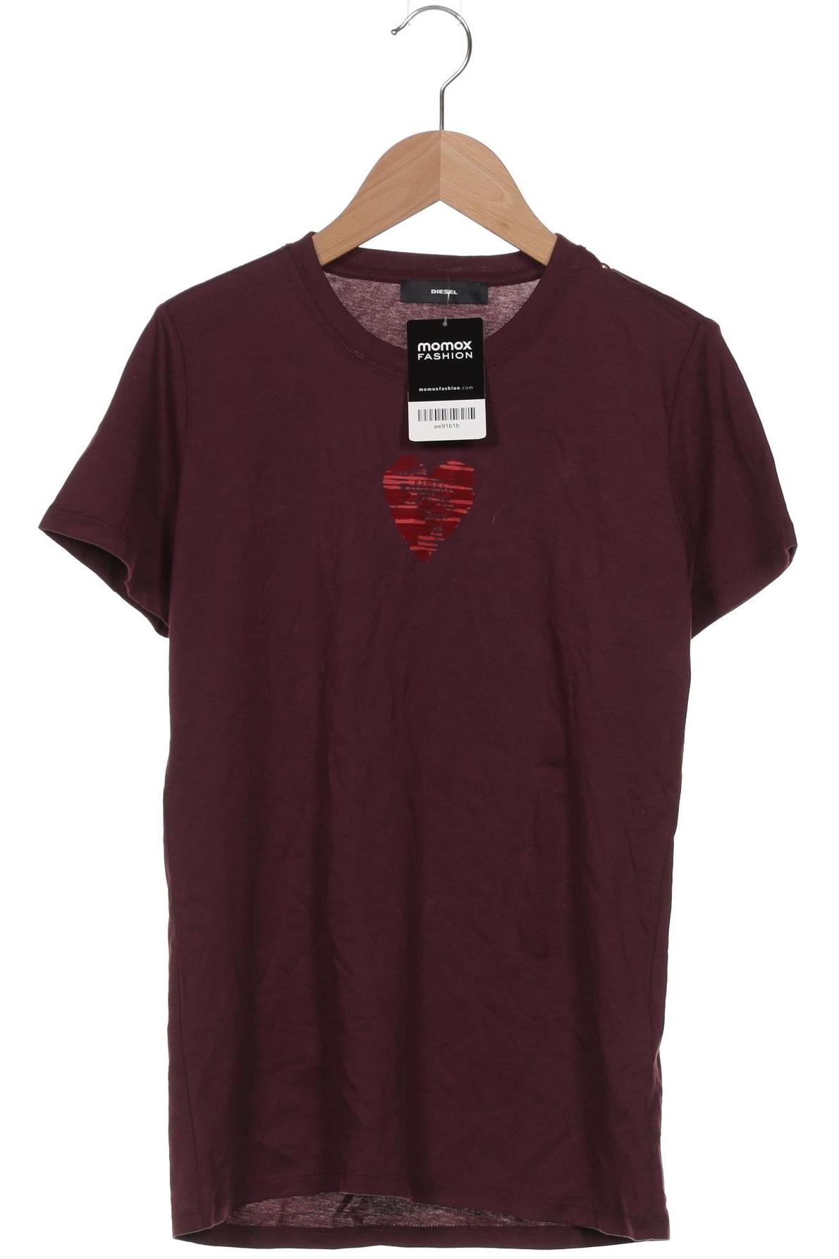 

Diesel Damen T-Shirt, bordeaux, Gr. 36