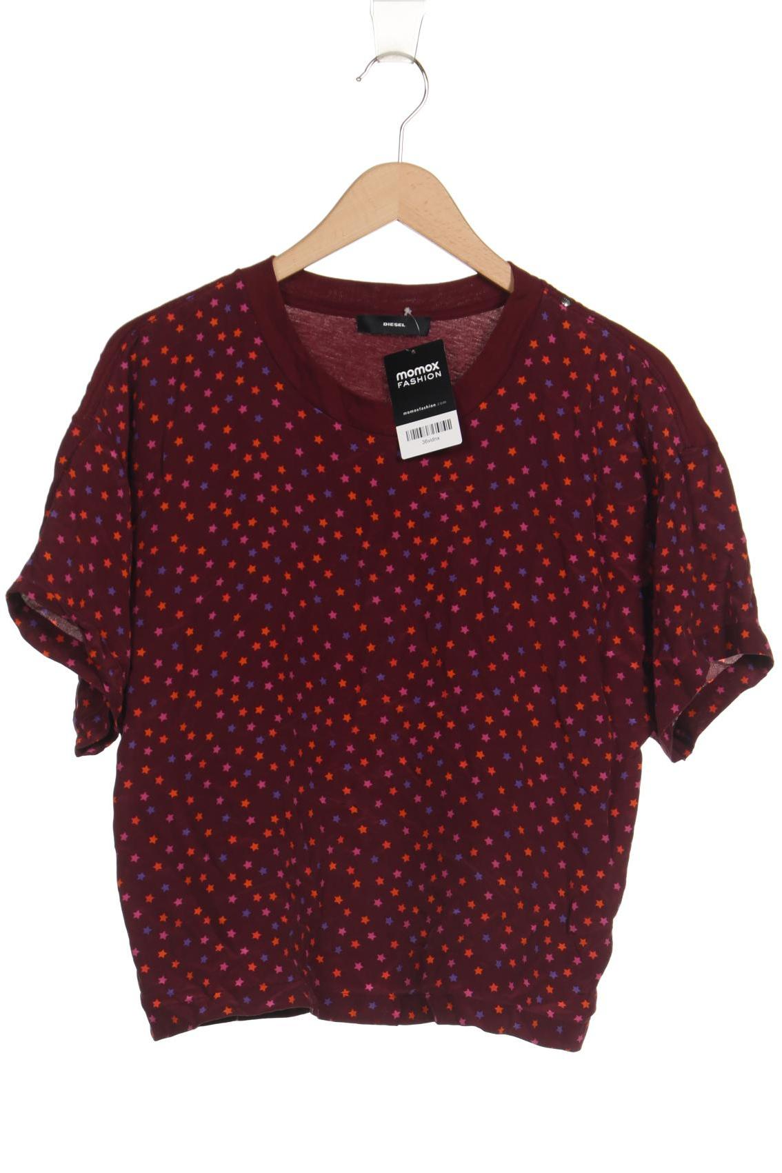 

Diesel Damen T-Shirt, bordeaux, Gr. 36