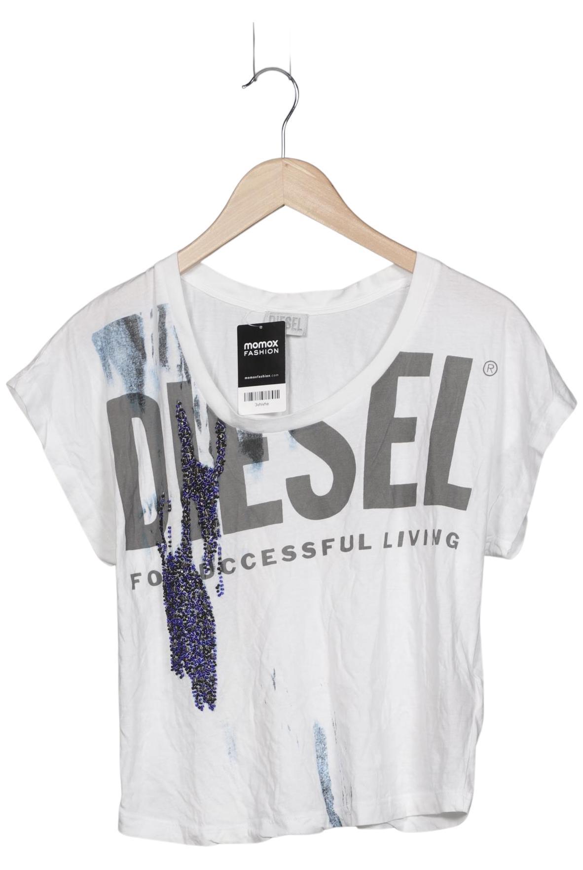 

Diesel Damen T-Shirt, weiß, Gr. 34