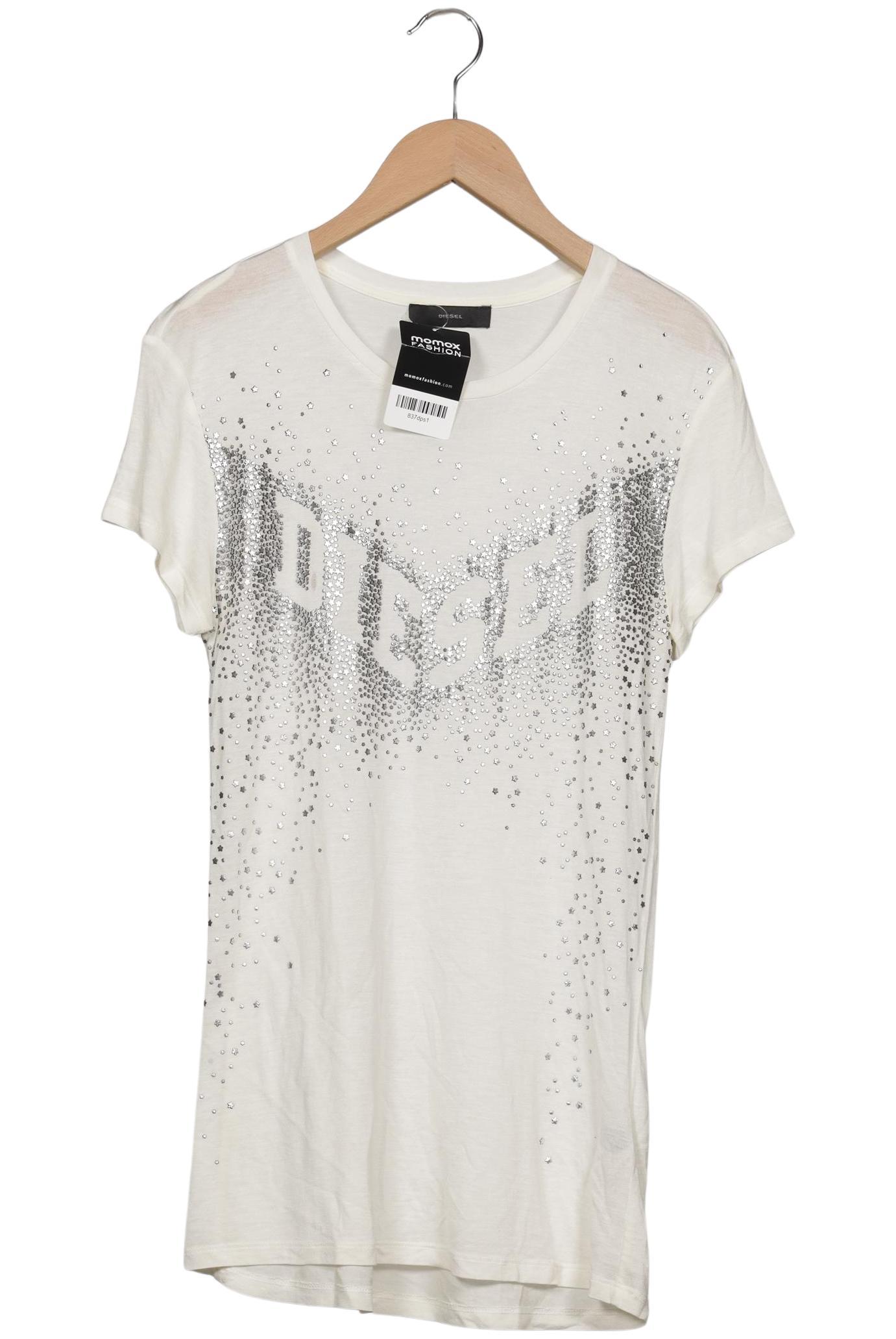 

Diesel Damen T-Shirt, cremeweiß, Gr. 32