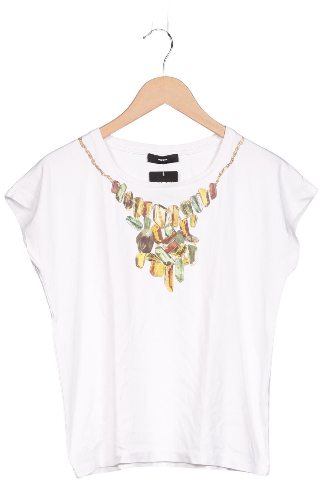 

Diesel Damen T-Shirt, weiß, Gr. 34