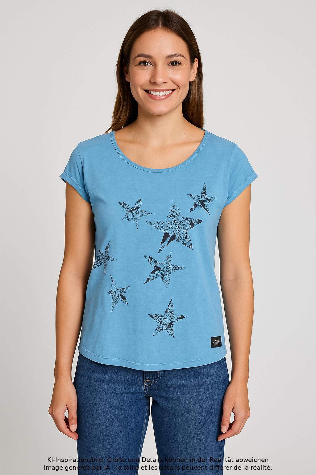 

Diesel Damen T-Shirt, hellblau, Gr. 38