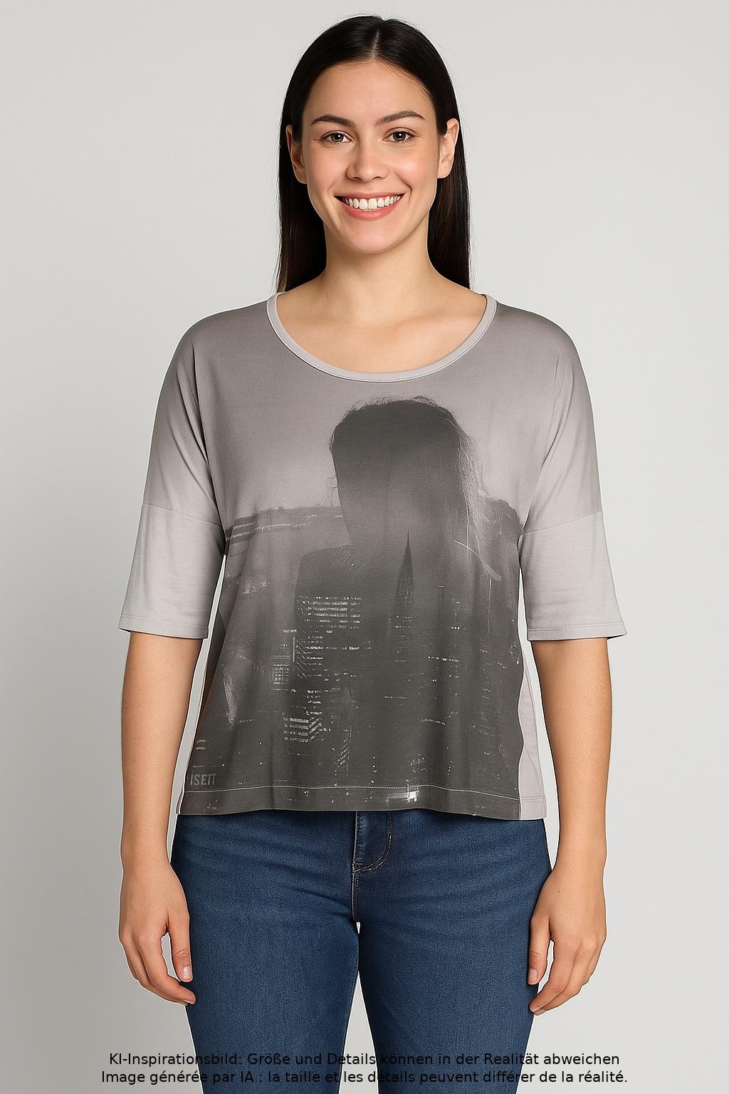 

Diesel Damen T-Shirt, grau, Gr. 36