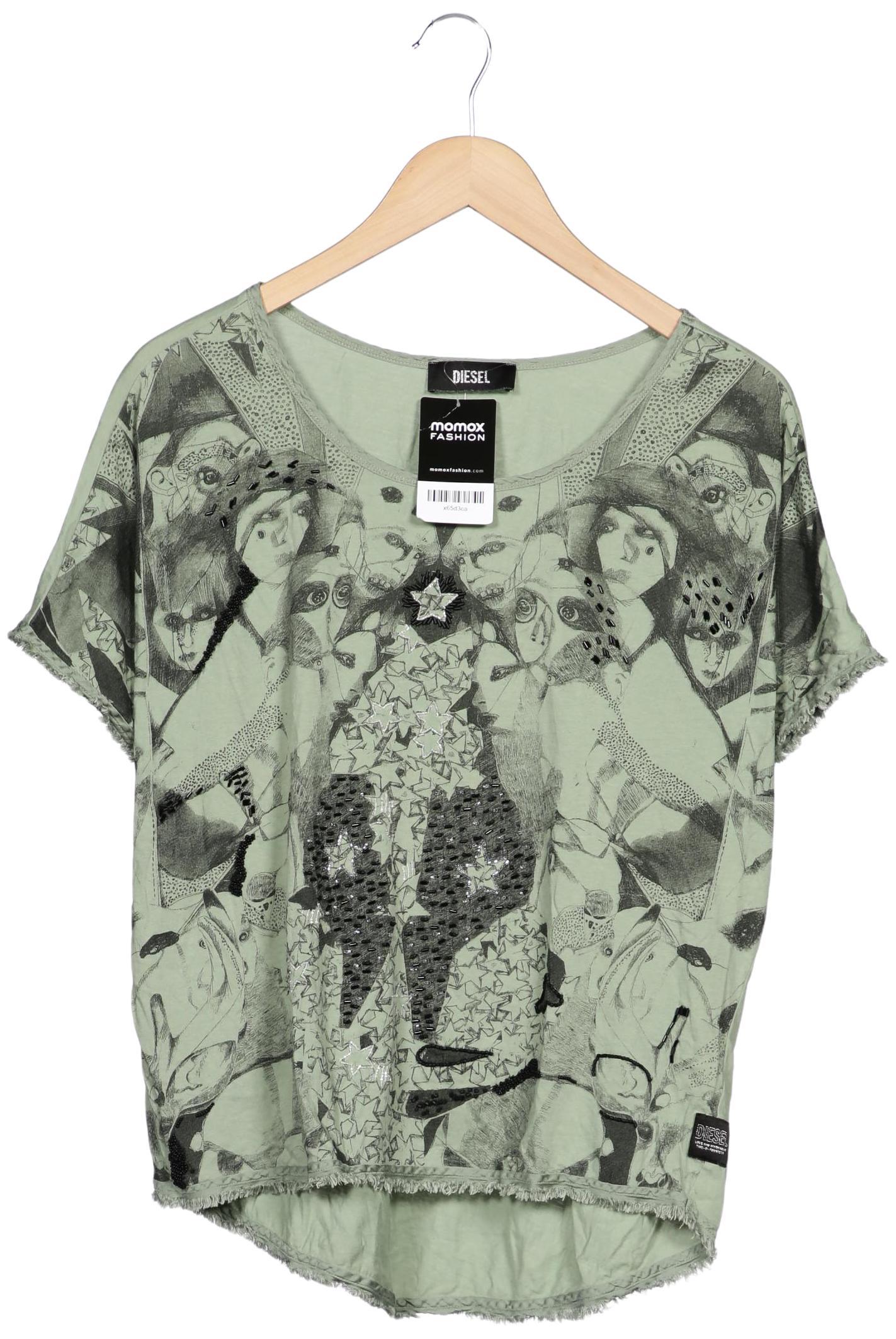

Diesel Damen T-Shirt, grün, Gr. 36