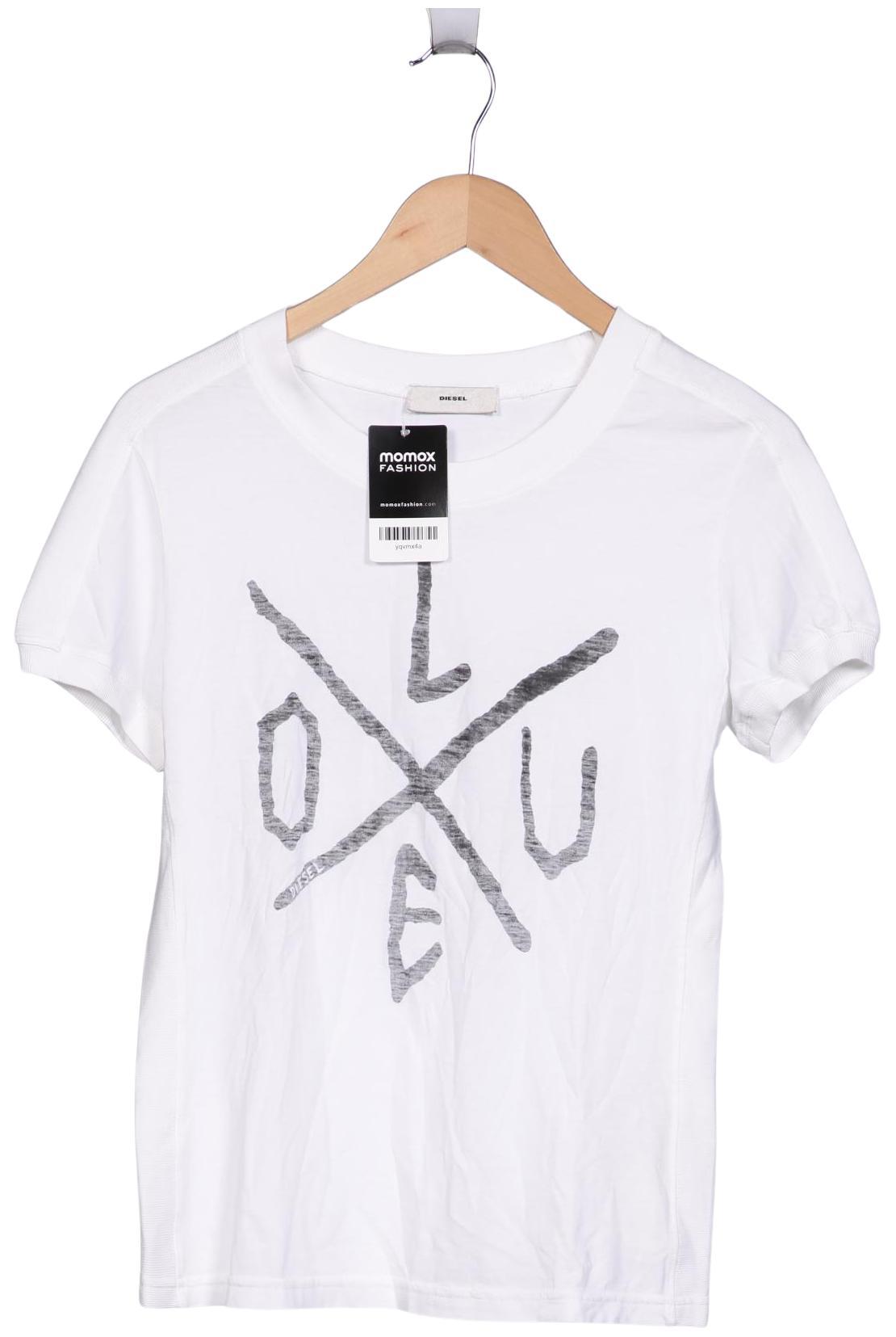 

Diesel Damen T-Shirt, weiß, Gr. 34