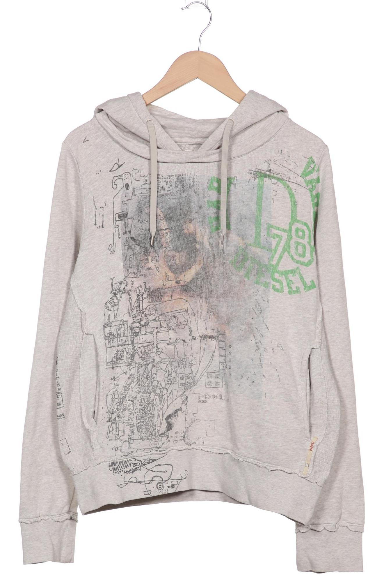 

Diesel Herren Kapuzenpullover, grau, Gr. 46