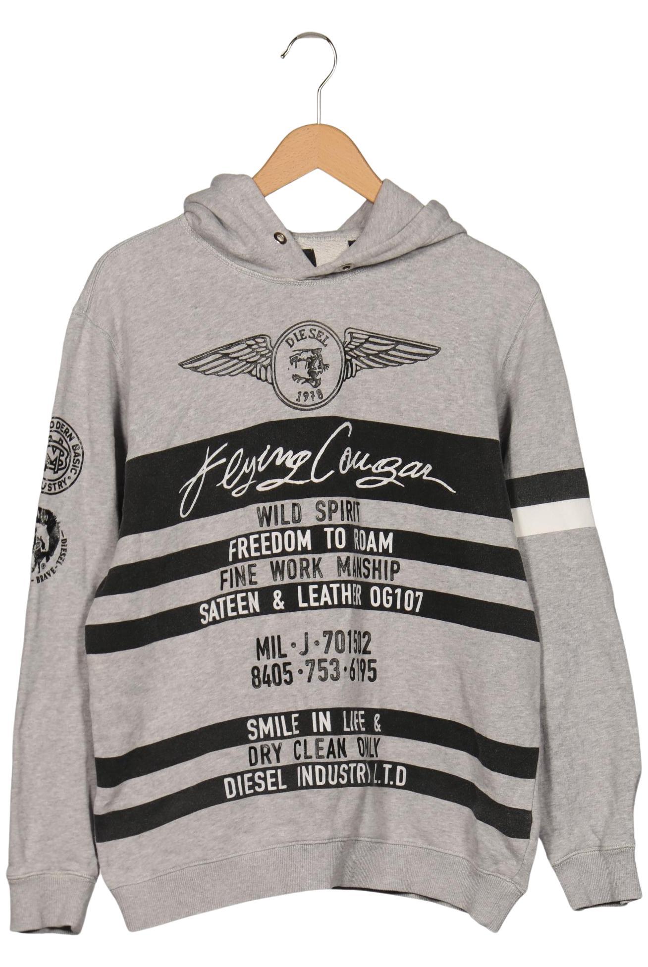 

Diesel Herren Kapuzenpullover, grau, Gr. 48