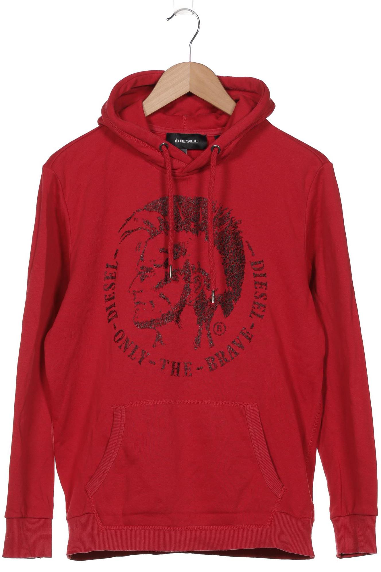 

Diesel Herren Kapuzenpullover, rot, Gr. 46