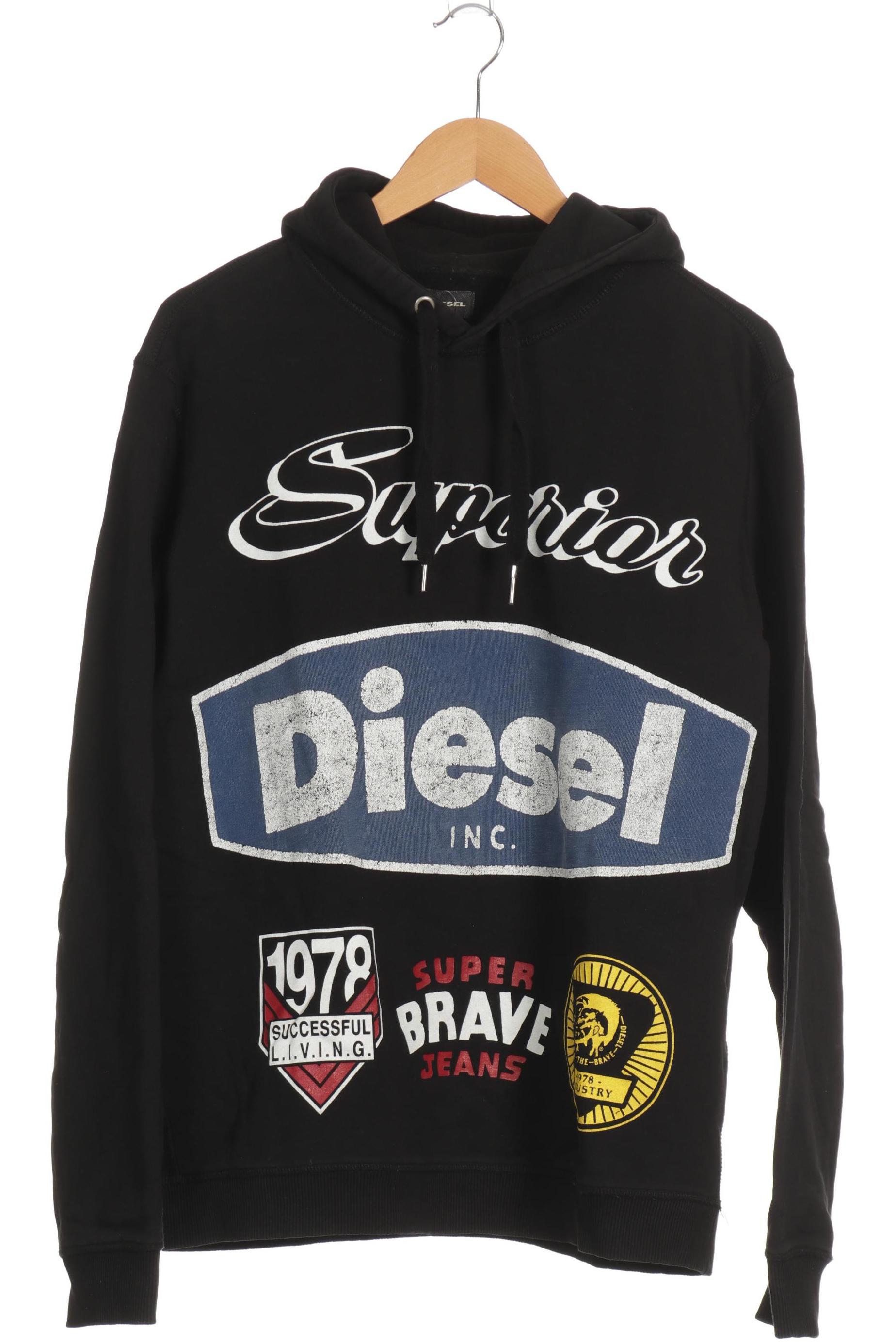 

Diesel Herren Kapuzenpullover, schwarz, Gr.