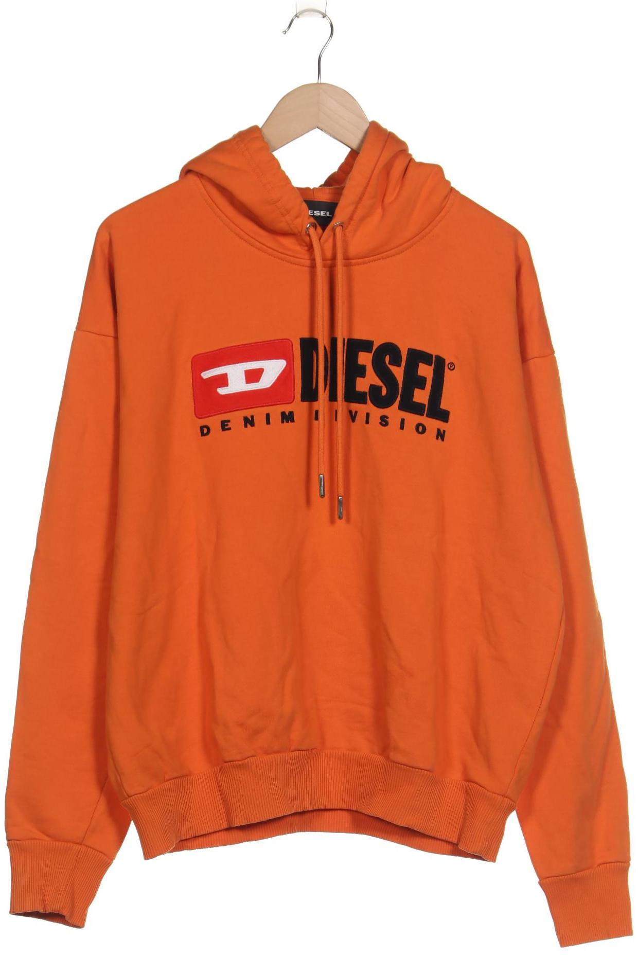 

Diesel Herren Kapuzenpullover, orange, Gr. 52