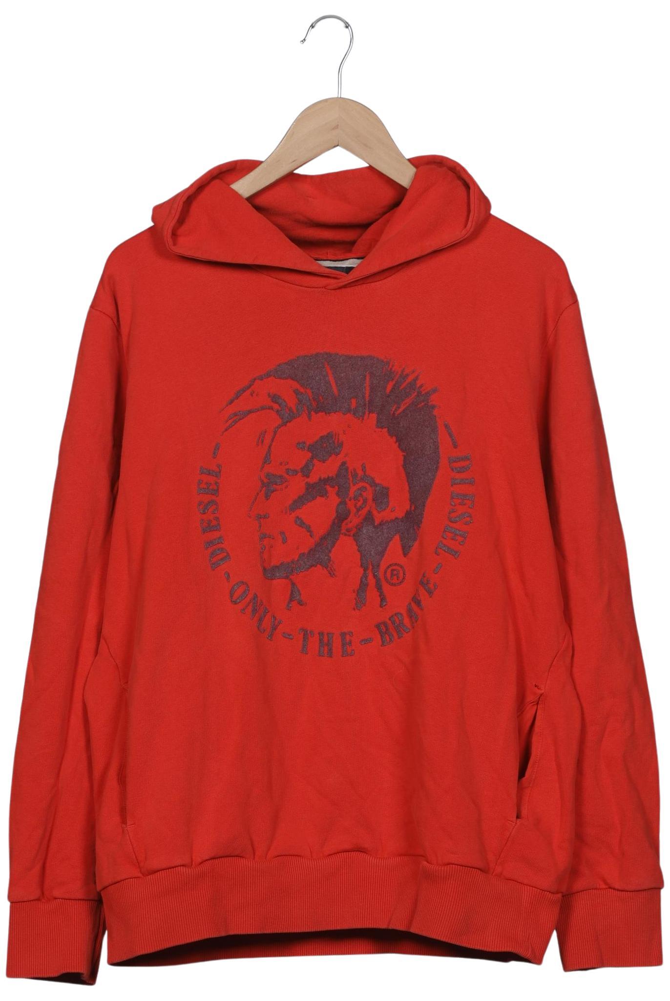 

Diesel Herren Kapuzenpullover, rot, Gr. 54