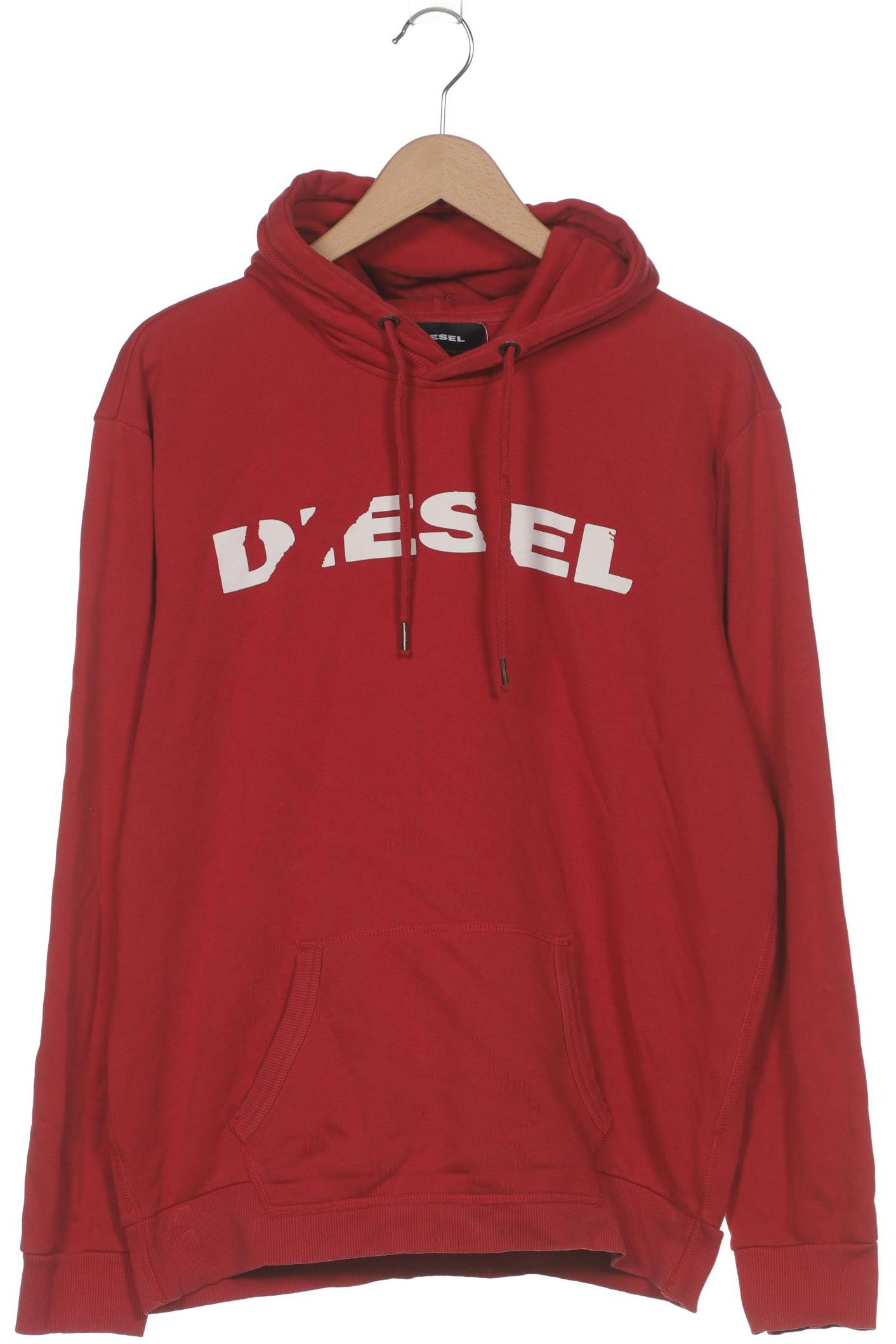 

Diesel Herren Kapuzenpullover, rot, Gr. 54