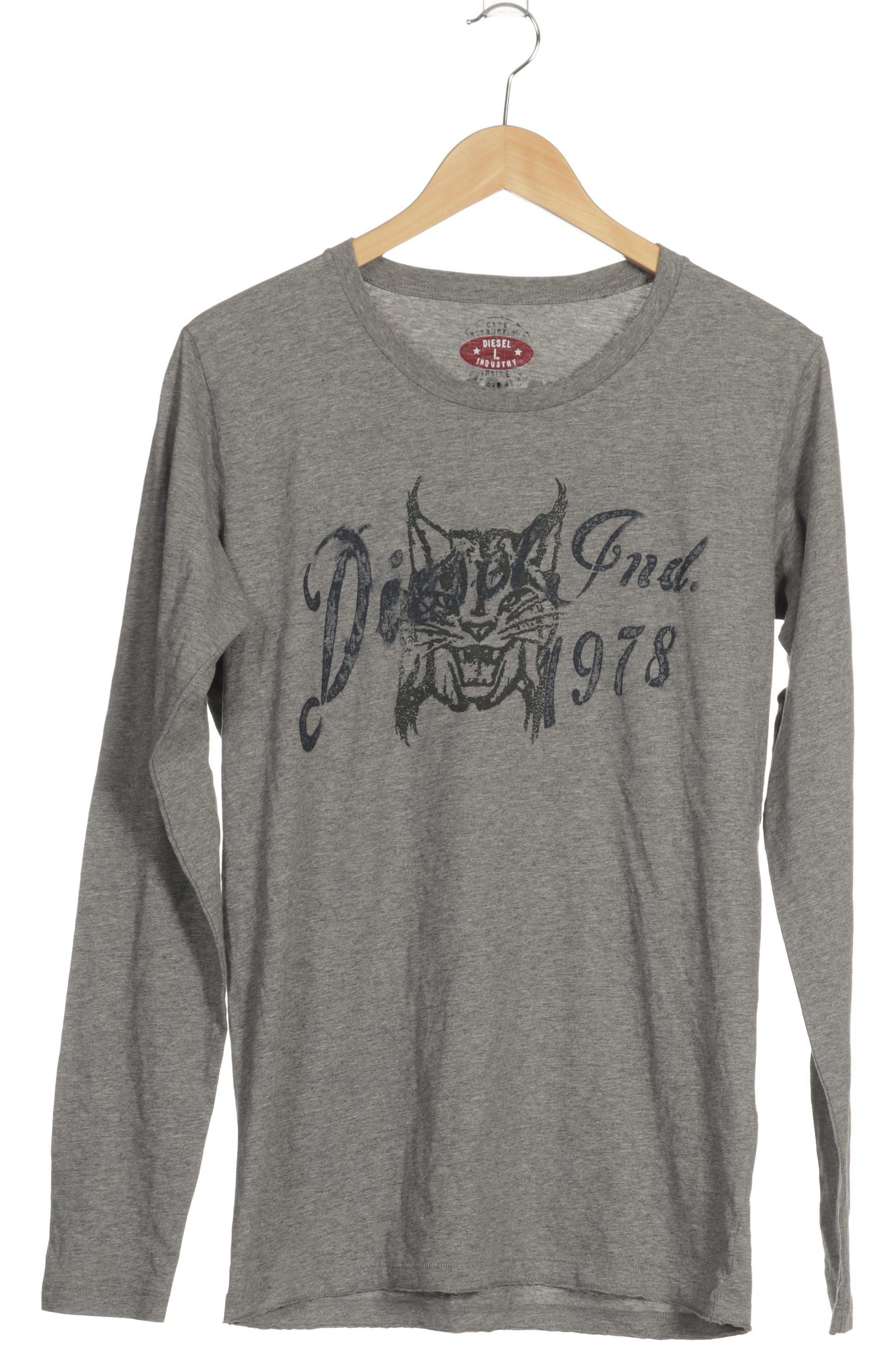 

Diesel Herren Langarmshirt, grau, Gr.