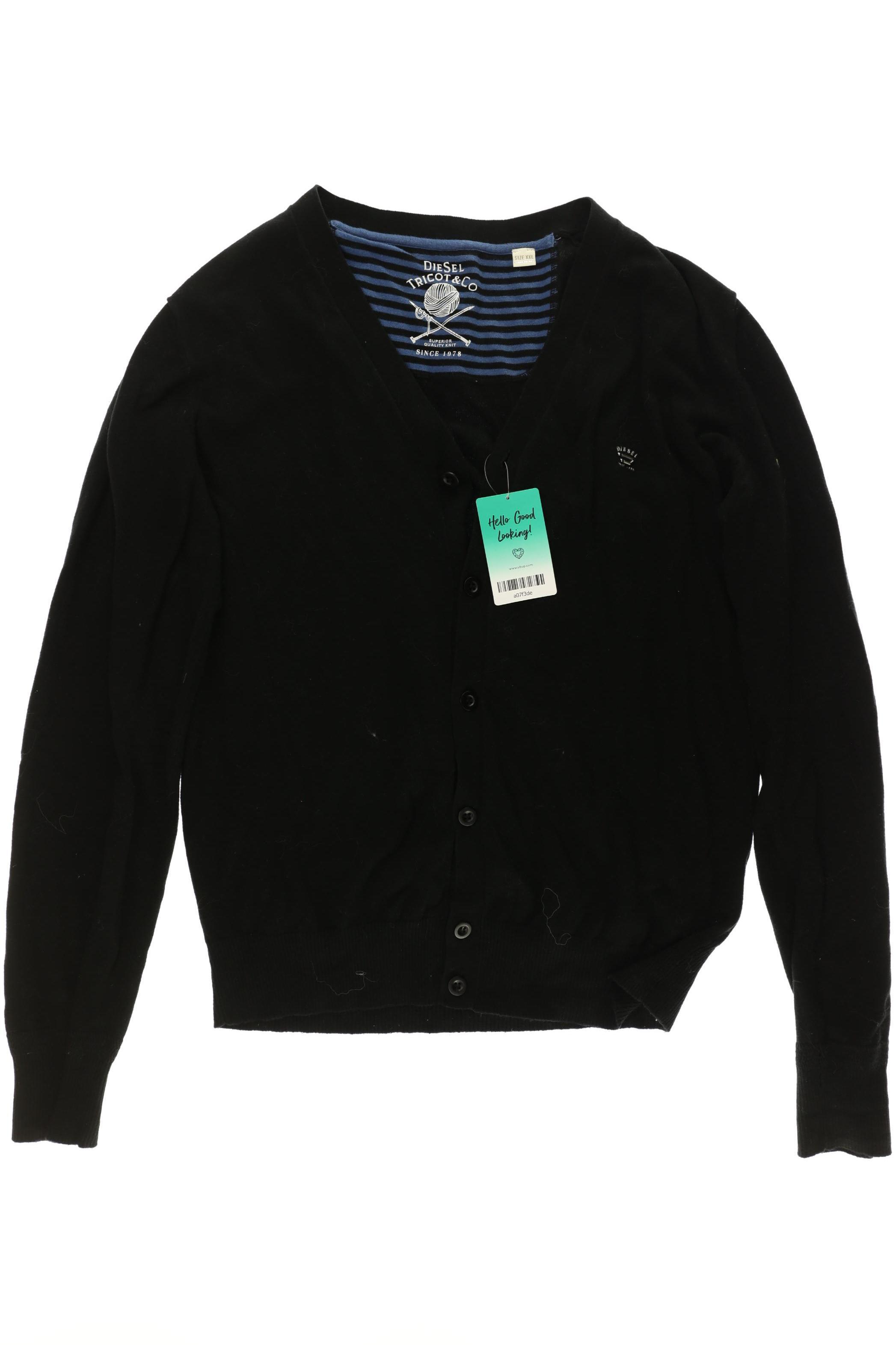 Thumbnail - Diesel Herren Strickjacke, schwarz, Gr.