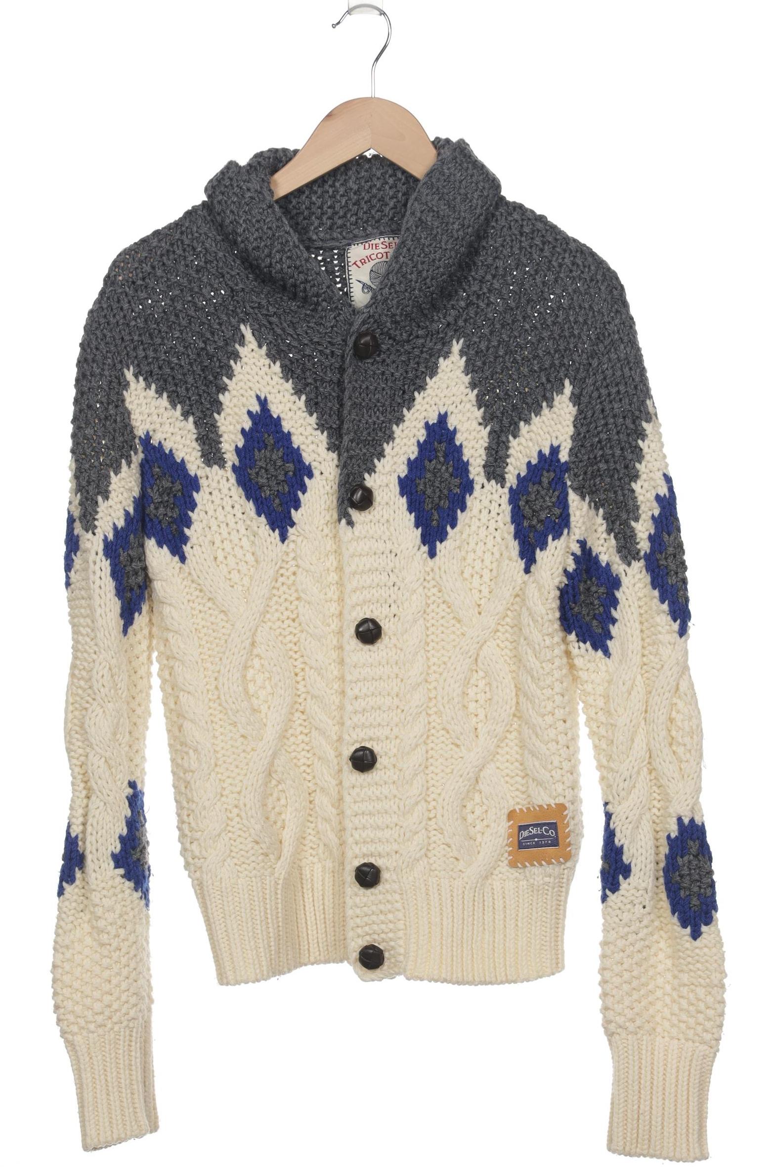 

Diesel Herren Strickjacke, cremeweiß, Gr. 48