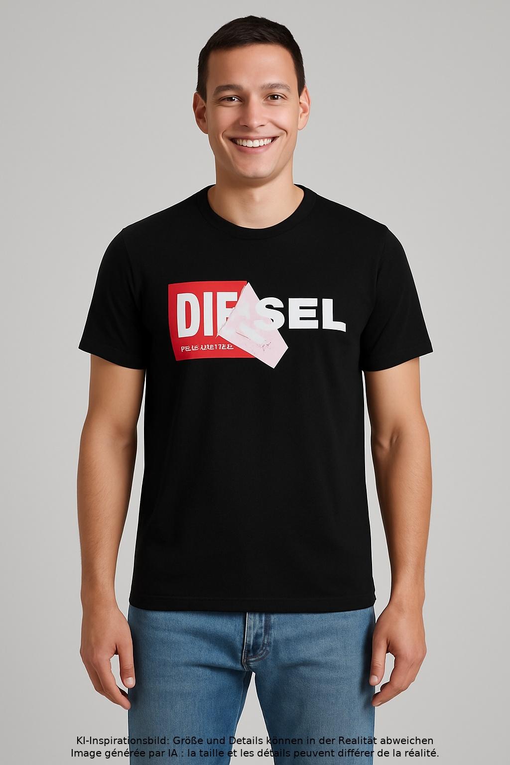 

Diesel Herren T-Shirt, schwarz, Gr. 46