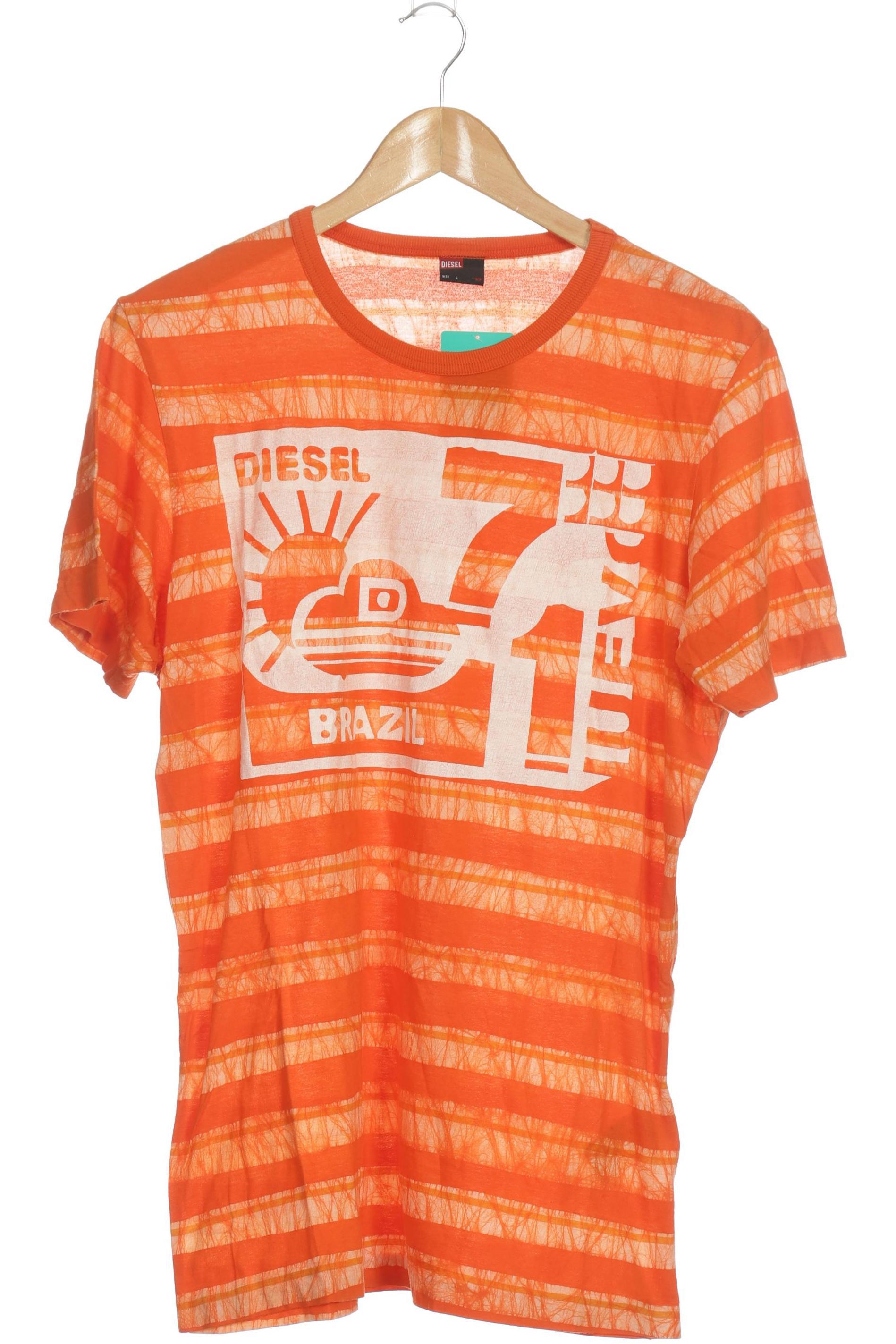 

Diesel Herren T-Shirt, orange, Gr.