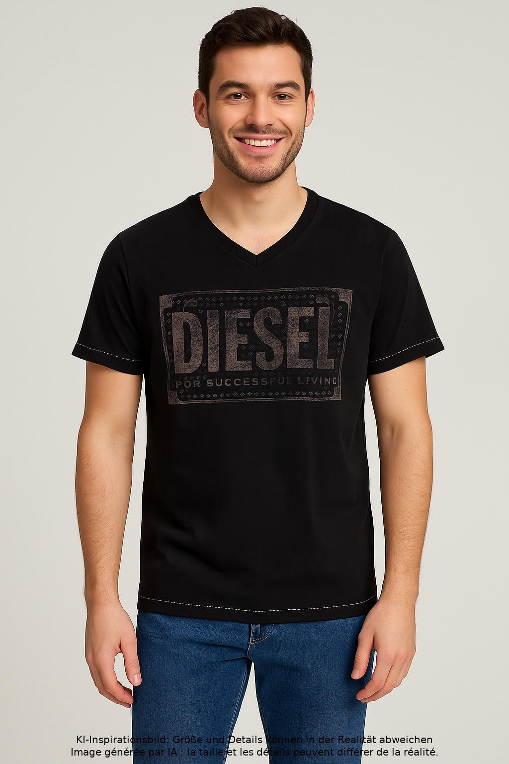 

Diesel Herren T-Shirt, schwarz, Gr. 48