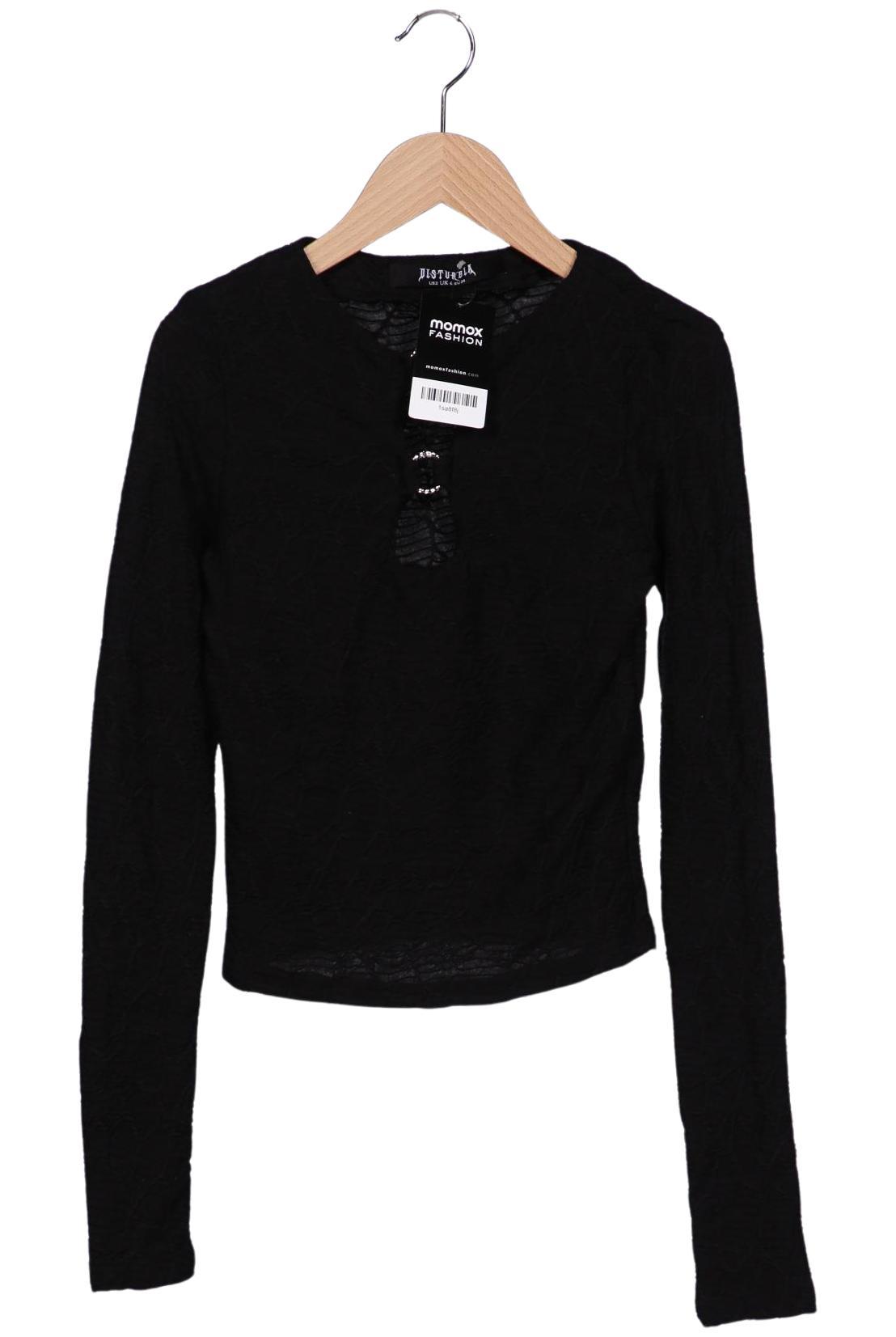 

Disturbia Damen Langarmshirt, schwarz, Gr. 34
