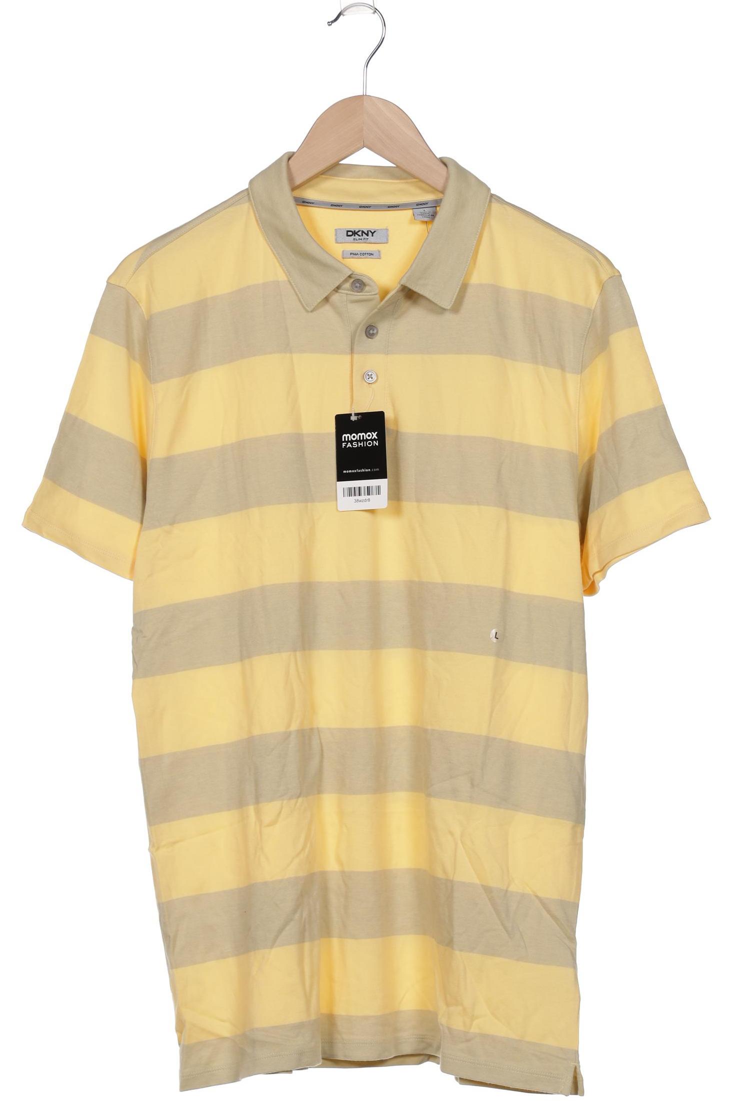 

Dkny by Donna Karan New York Herren Poloshirt, gelb, Gr. 52