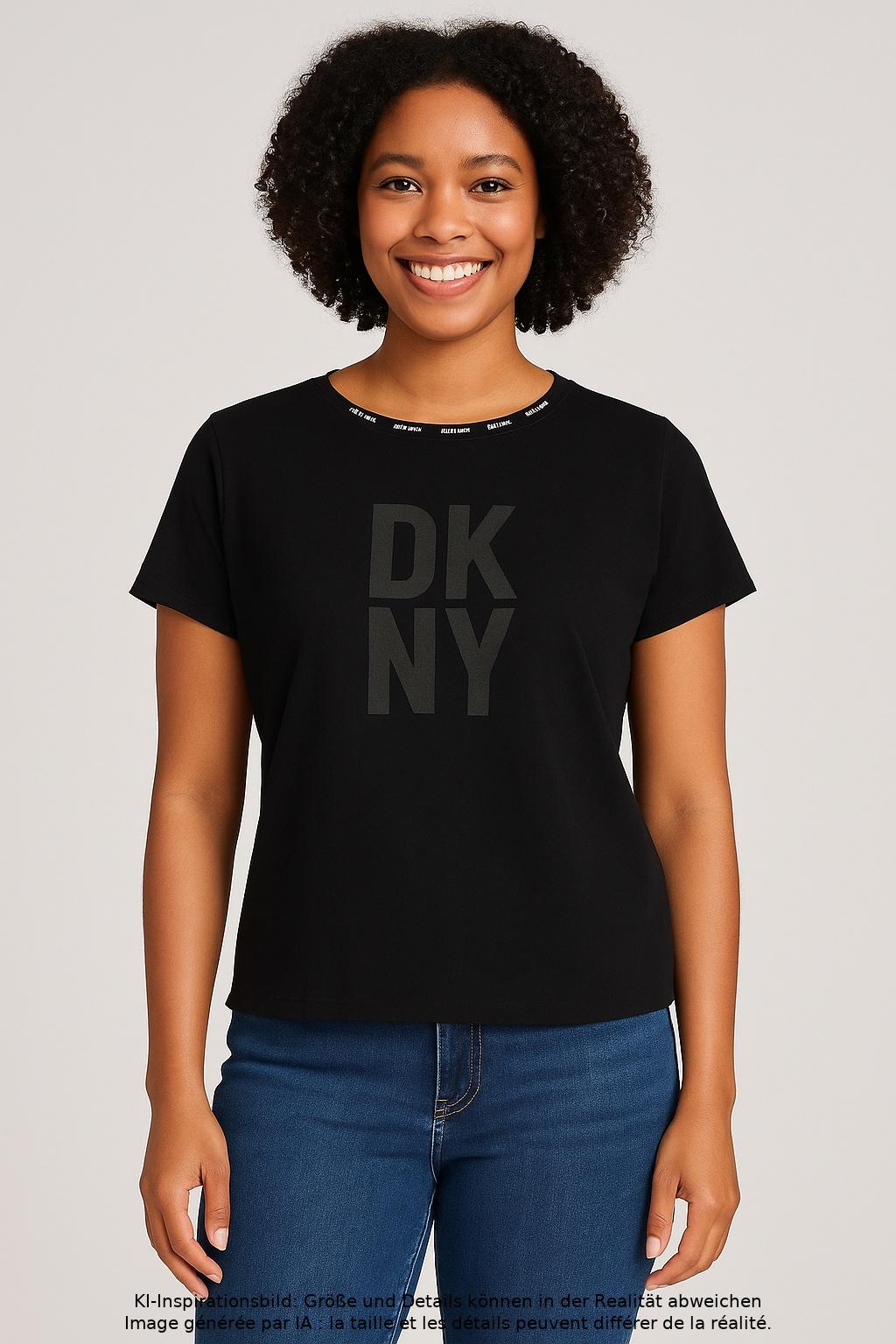 

Dkny by Donna Karan New York Damen T-Shirt, schwarz, Gr. 44