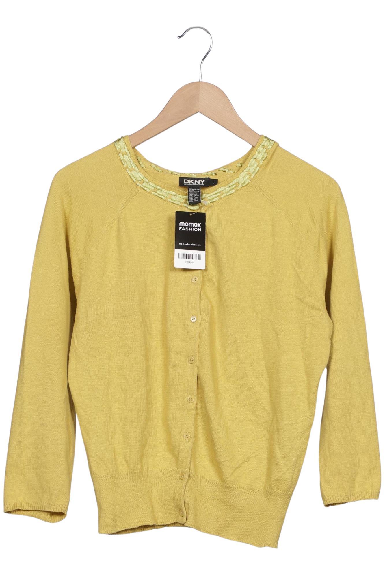 

Dkny by Donna Karan New York Damen Strickjacke, gelb, Gr. 42