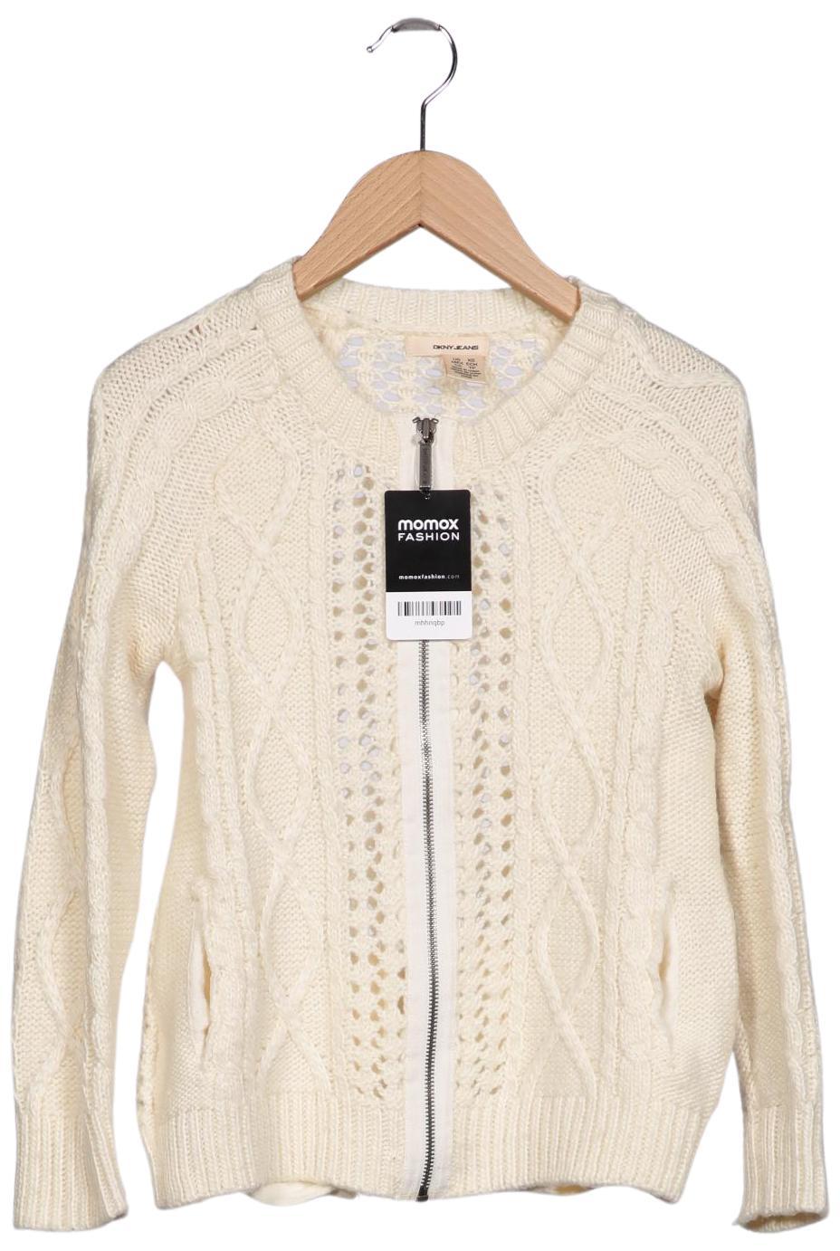 

Dkny by Donna Karan New York Damen Strickjacke, cremeweiß, Gr. 34