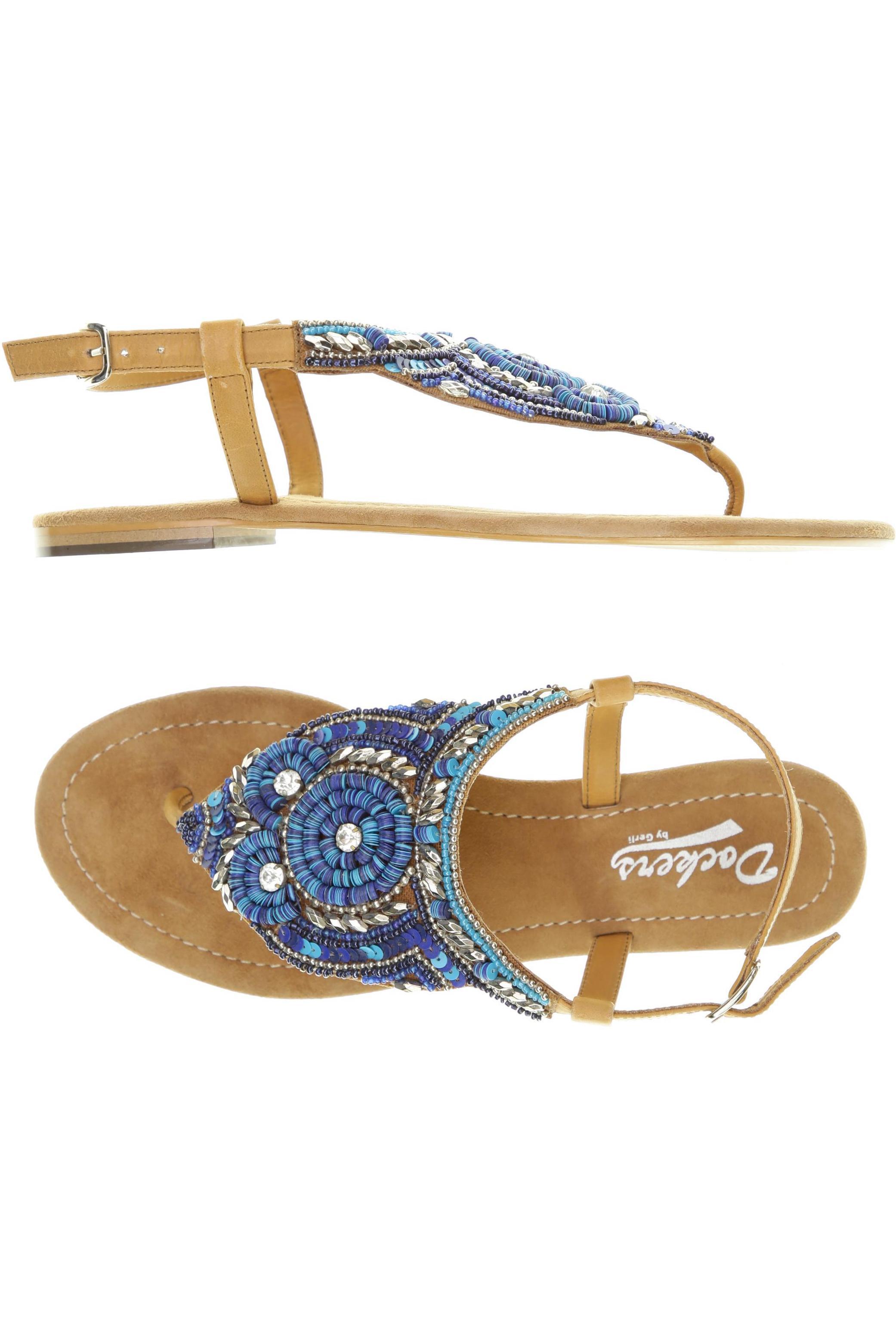 

Dockers by Gerli Damen Sandale, blau, Gr. 39