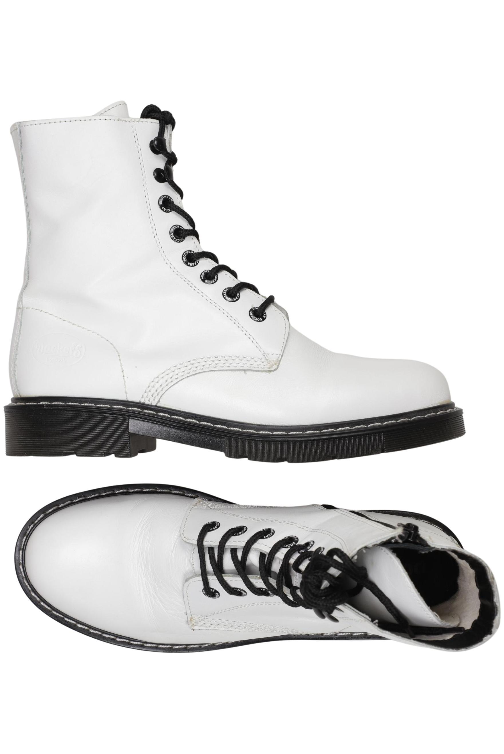 

Dockers by Gerli Damen Stiefelette, weiß, Gr. 41